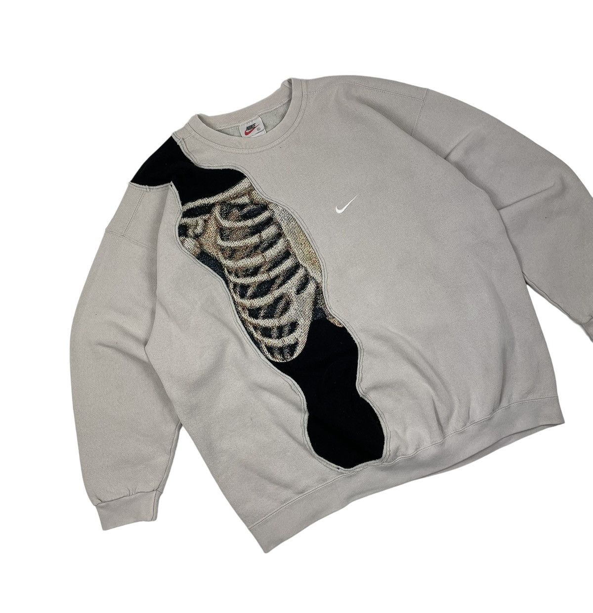 Custom Sweatshirt × Nike × Vintage Reworked Nike (Skeleton) Vintage ...