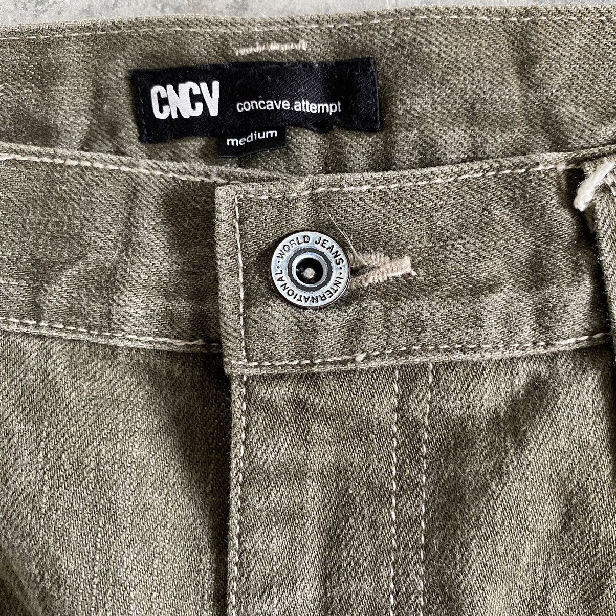 Designer Japanese Brand Concave Attempt Flap Pocket Tapered Leg Jeans Size US 33 - 9 Thumbnail