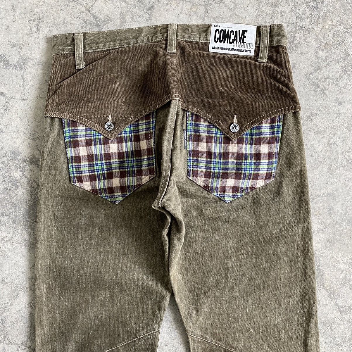 Designer Japanese Brand Concave Attempt Flap Pocket Tapered Leg Jeans Size US 33 - 13 Thumbnail