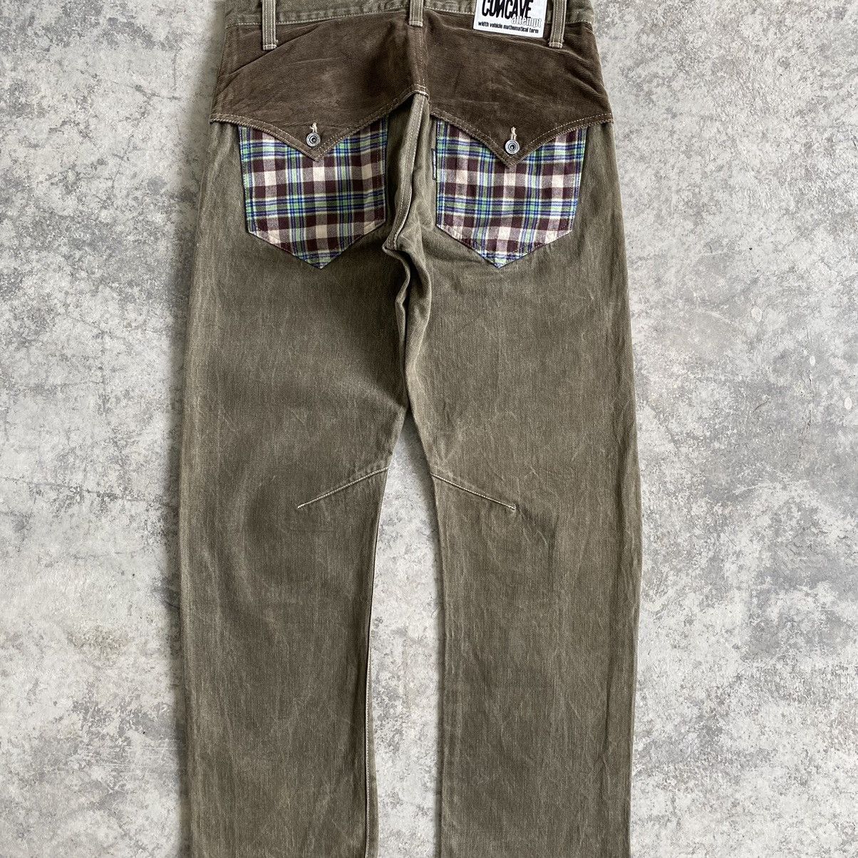 Designer Japanese Brand Concave Attempt Flap Pocket Tapered Leg Jeans Size US 33 - 1 Thumbnail