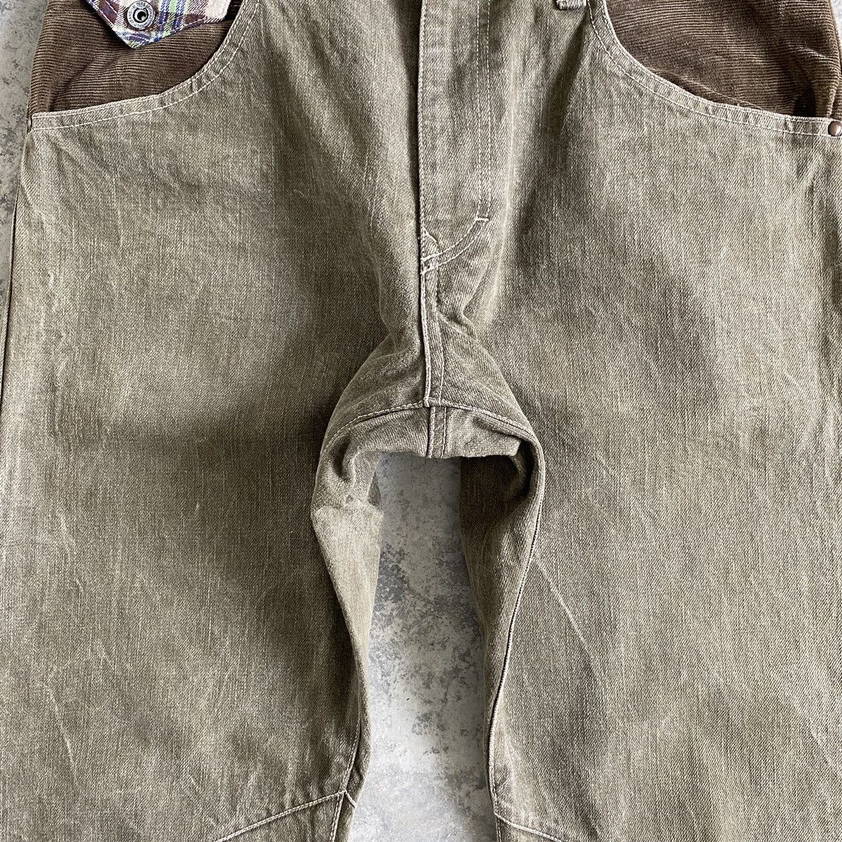 Designer Japanese Brand Concave Attempt Flap Pocket Tapered Leg Jeans Size US 33 - 11 Thumbnail