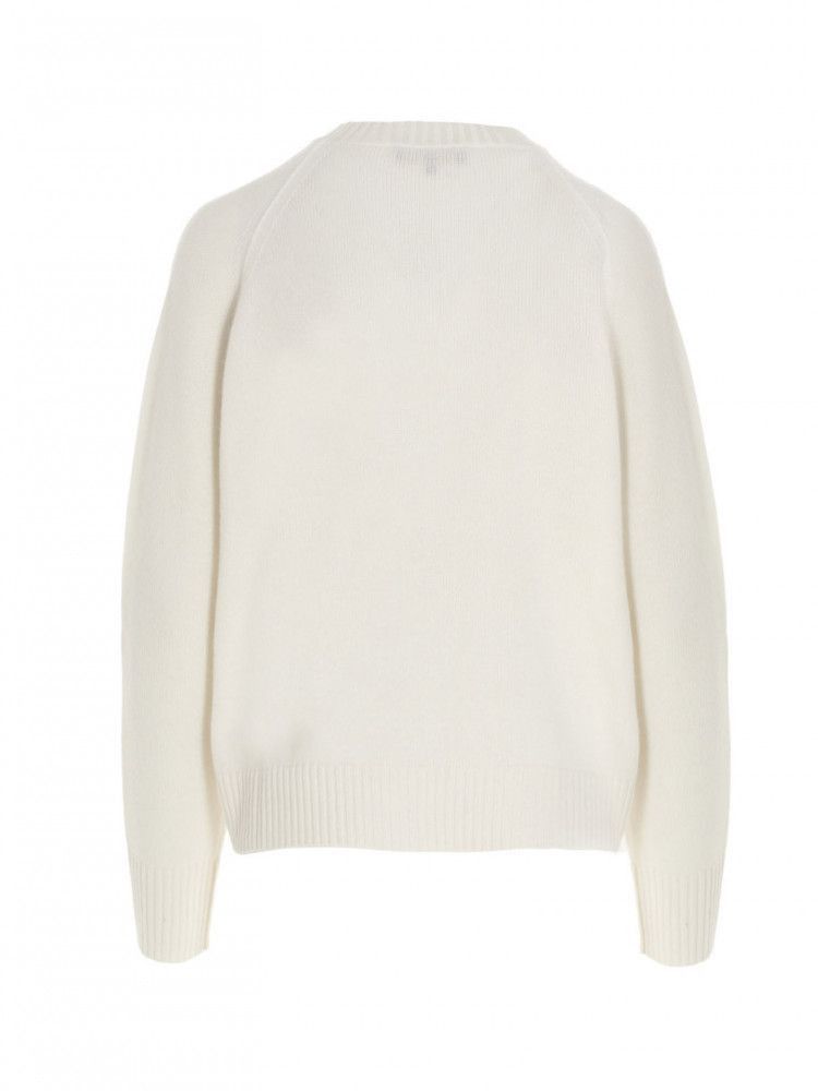 Loro Piana Ladies University Knitwear Cashmere in White Size M / US 6-8 / IT 42-44 - 3 Thumbnail