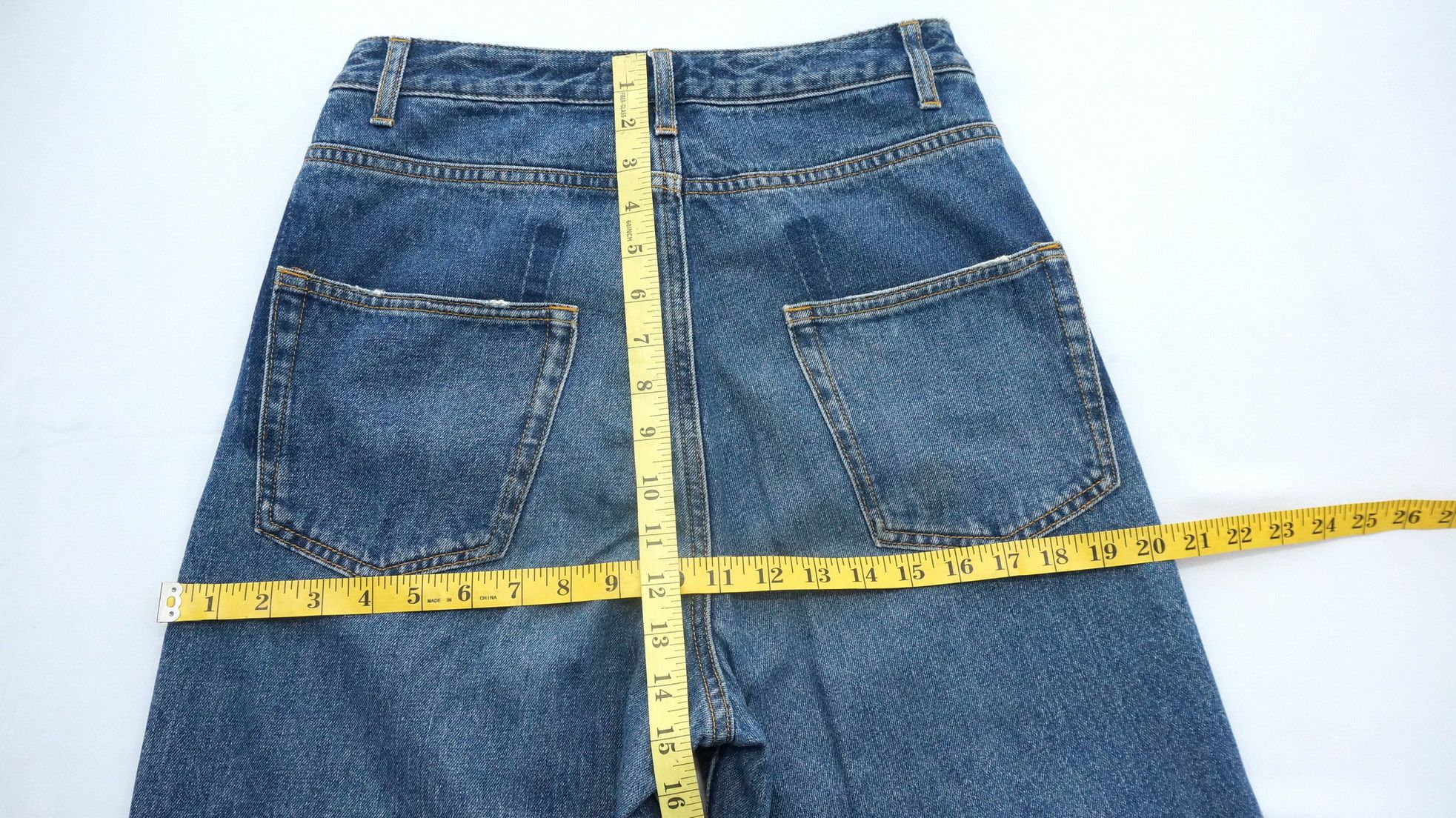 Beams Plus Rare🔥Vintage Japan RAY BEAMS Slanted Button Fly Jeans Size US 27 - 13 Thumbnail