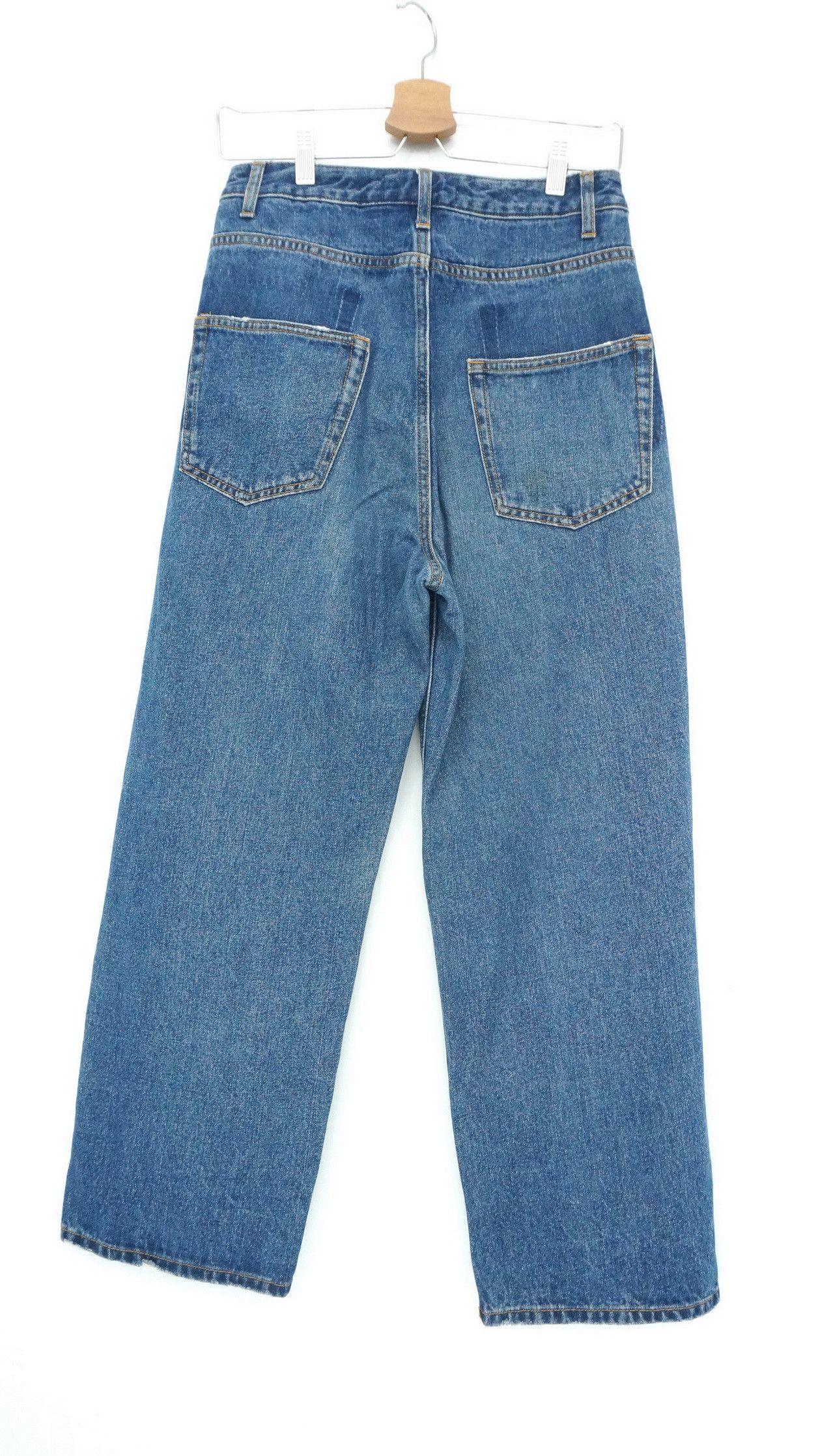Beams Plus Rare🔥Vintage Japan RAY BEAMS Slanted Button Fly Jeans Size US 27 - 3 Thumbnail