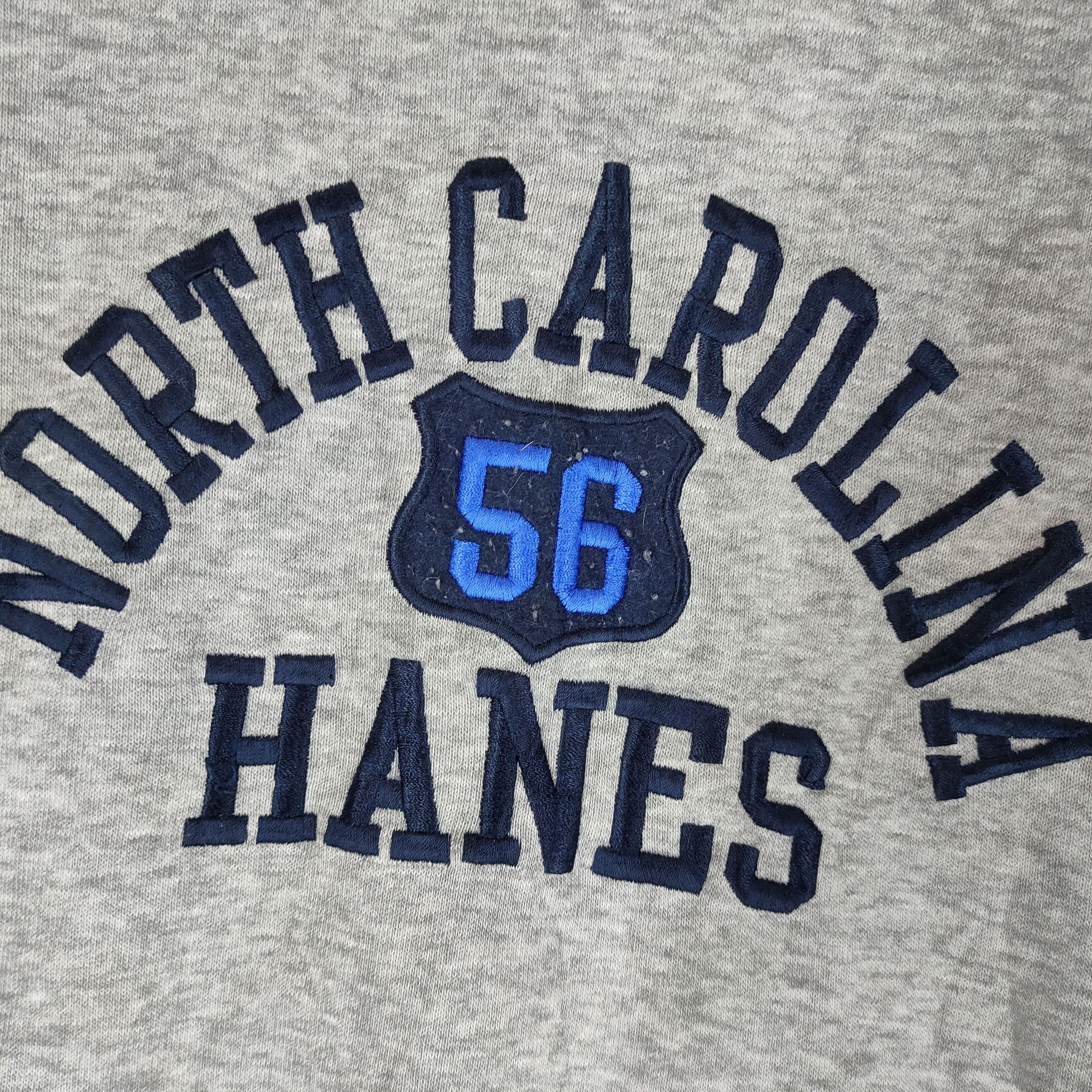 Hanes NORTH CAROLINA HANES Embroidery Spellout Sweatshirt Size US L / EU 52-54 / 3 - 2 Thumbnail