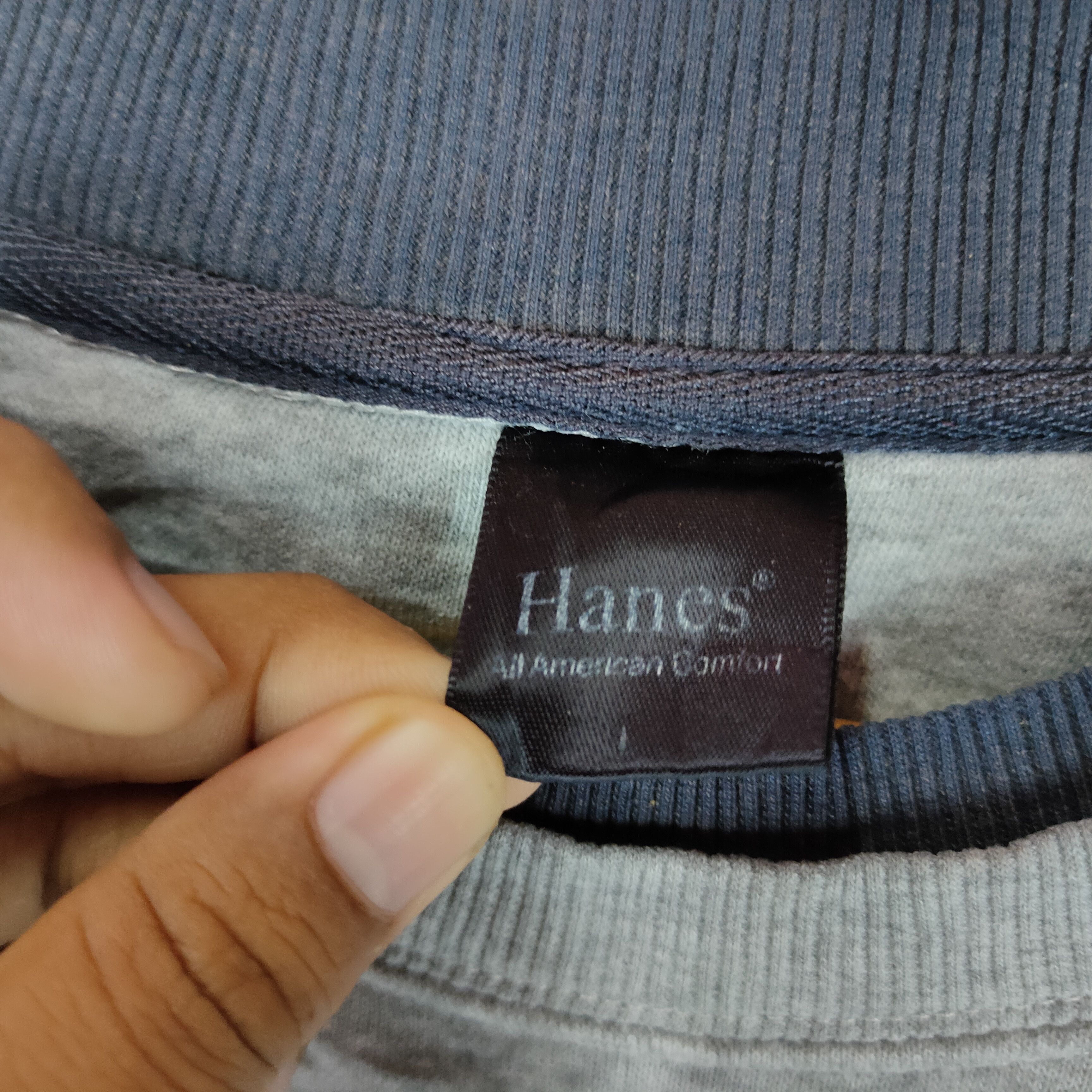 Hanes NORTH CAROLINA HANES Embroidery Spellout Sweatshirt Size US L / EU 52-54 / 3 - 5 Thumbnail
