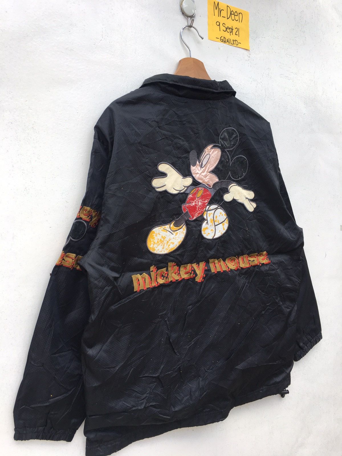 Disney Vtg 90s Rare Mickey Mouse Embroidered Windbreaker/Raincoat Size US XL / EU 56 / 4 - 2 Thumbnail