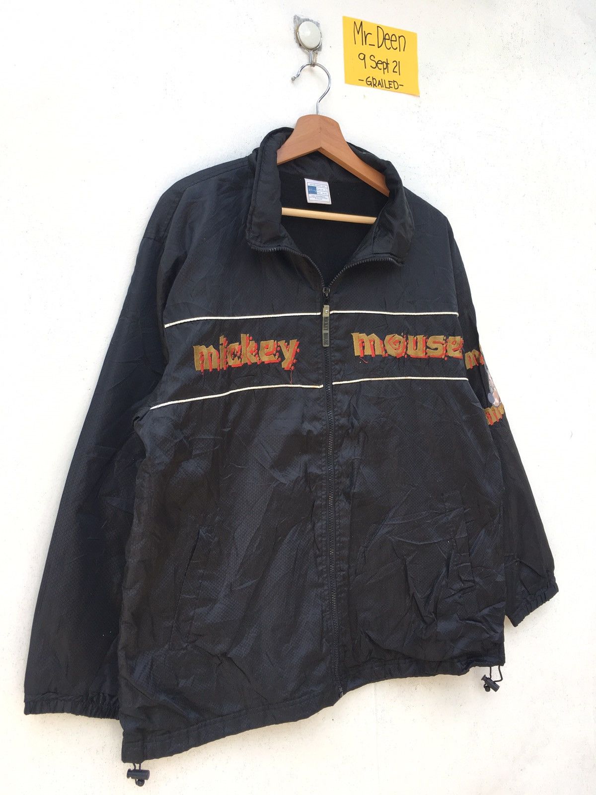 Disney Vtg 90s Rare Mickey Mouse Embroidered Windbreaker/Raincoat Size US XL / EU 56 / 4 - 7 Thumbnail