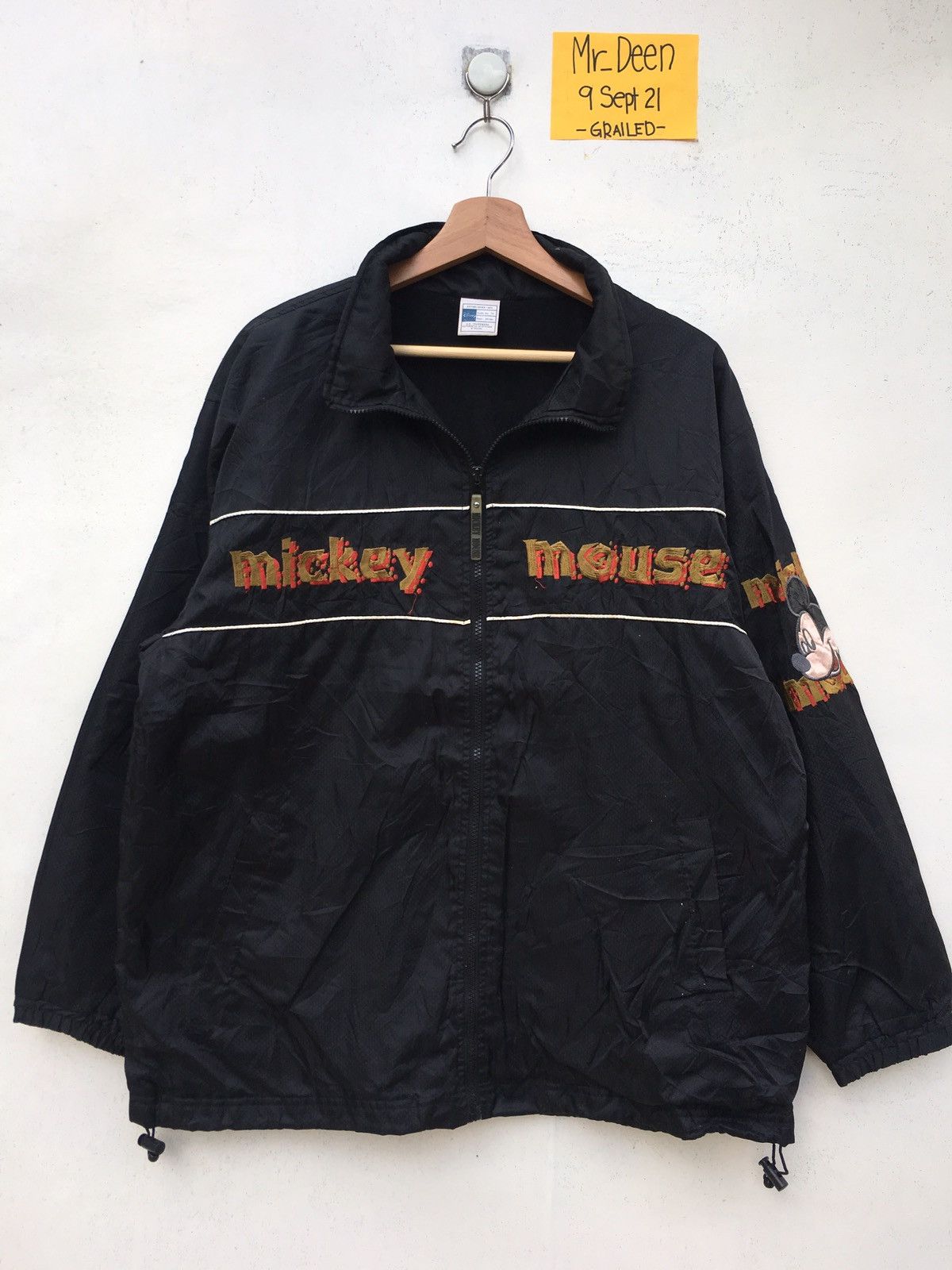 Disney Vtg 90s Rare Mickey Mouse Embroidered Windbreaker/Raincoat Size US XL / EU 56 / 4 - 6 Thumbnail