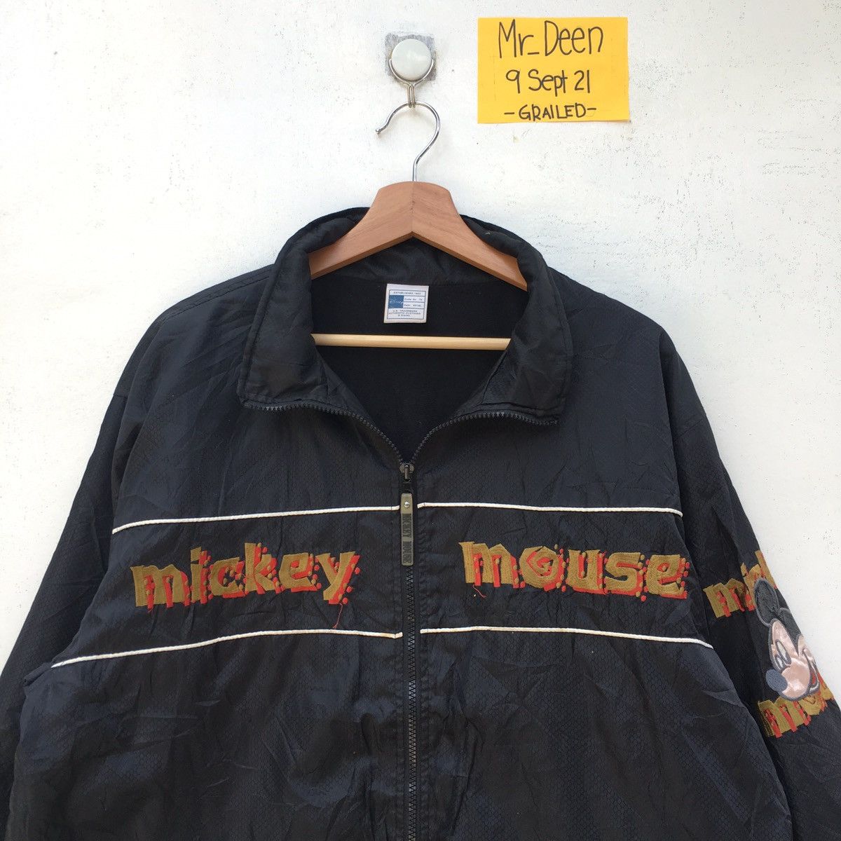 Disney Vtg 90s Rare Mickey Mouse Embroidered Windbreaker/Raincoat Size US XL / EU 56 / 4 - 9 Thumbnail