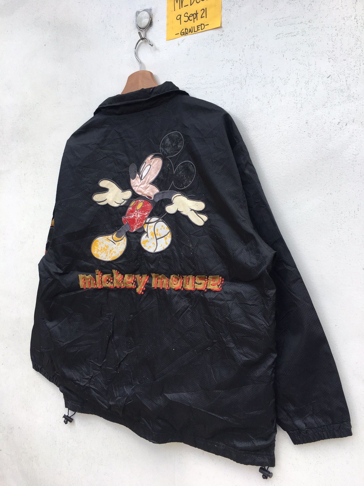 Disney Vtg 90s Rare Mickey Mouse Embroidered Windbreaker/Raincoat Size US XL / EU 56 / 4 - 3 Thumbnail