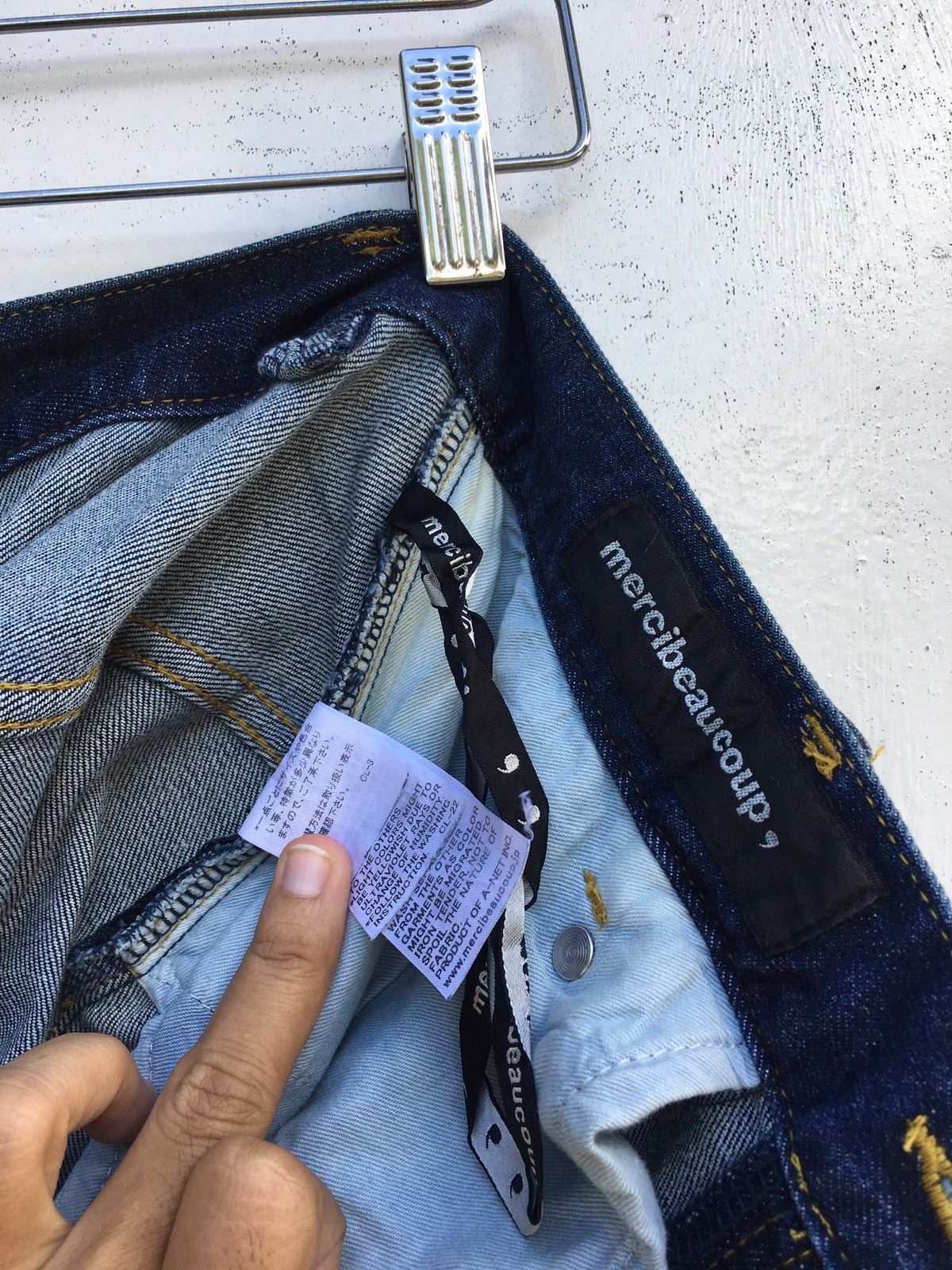 Issey Miyake Rare Mercibeaucoup By Issey Miyake Drop Crotch Jeans Size US 28 / EU 44 - 18 Thumbnail