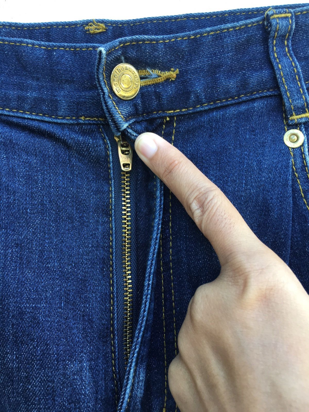 Issey Miyake Rare Mercibeaucoup By Issey Miyake Drop Crotch Jeans Size US 28 / EU 44 - 10 Thumbnail
