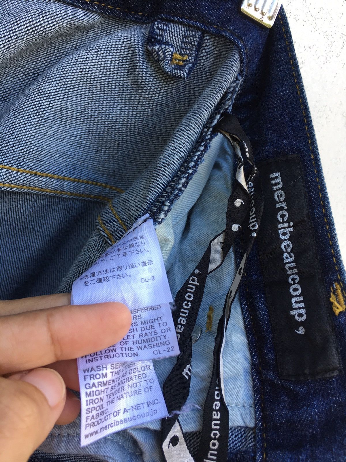 Issey Miyake Rare Mercibeaucoup By Issey Miyake Drop Crotch Jeans Size US 28 / EU 44 - 22 Thumbnail