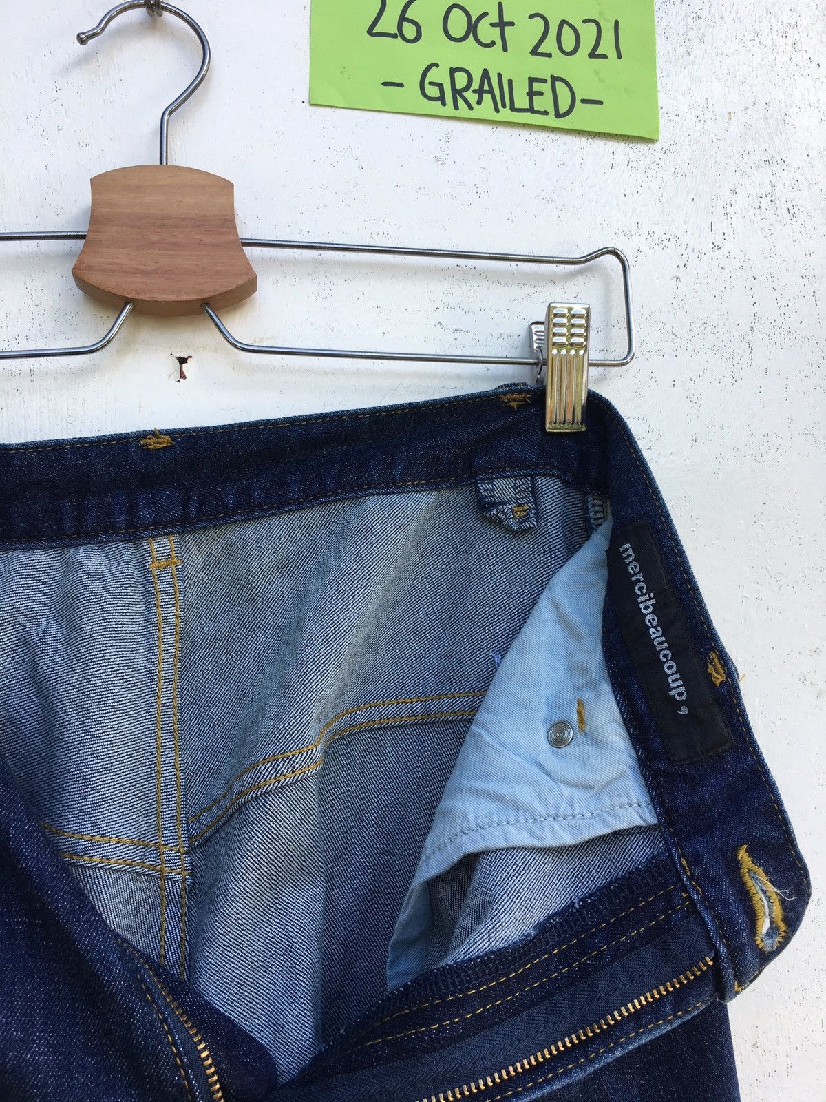 Issey Miyake Rare Mercibeaucoup By Issey Miyake Drop Crotch Jeans Size US 28 / EU 44 - 16 Thumbnail