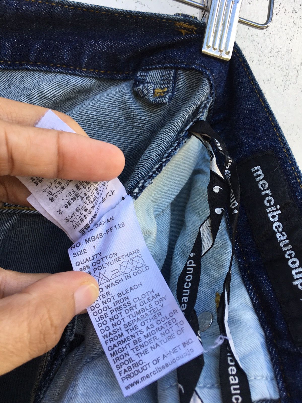 Issey Miyake Rare Mercibeaucoup By Issey Miyake Drop Crotch Jeans Size US 28 / EU 44 - 20 Thumbnail