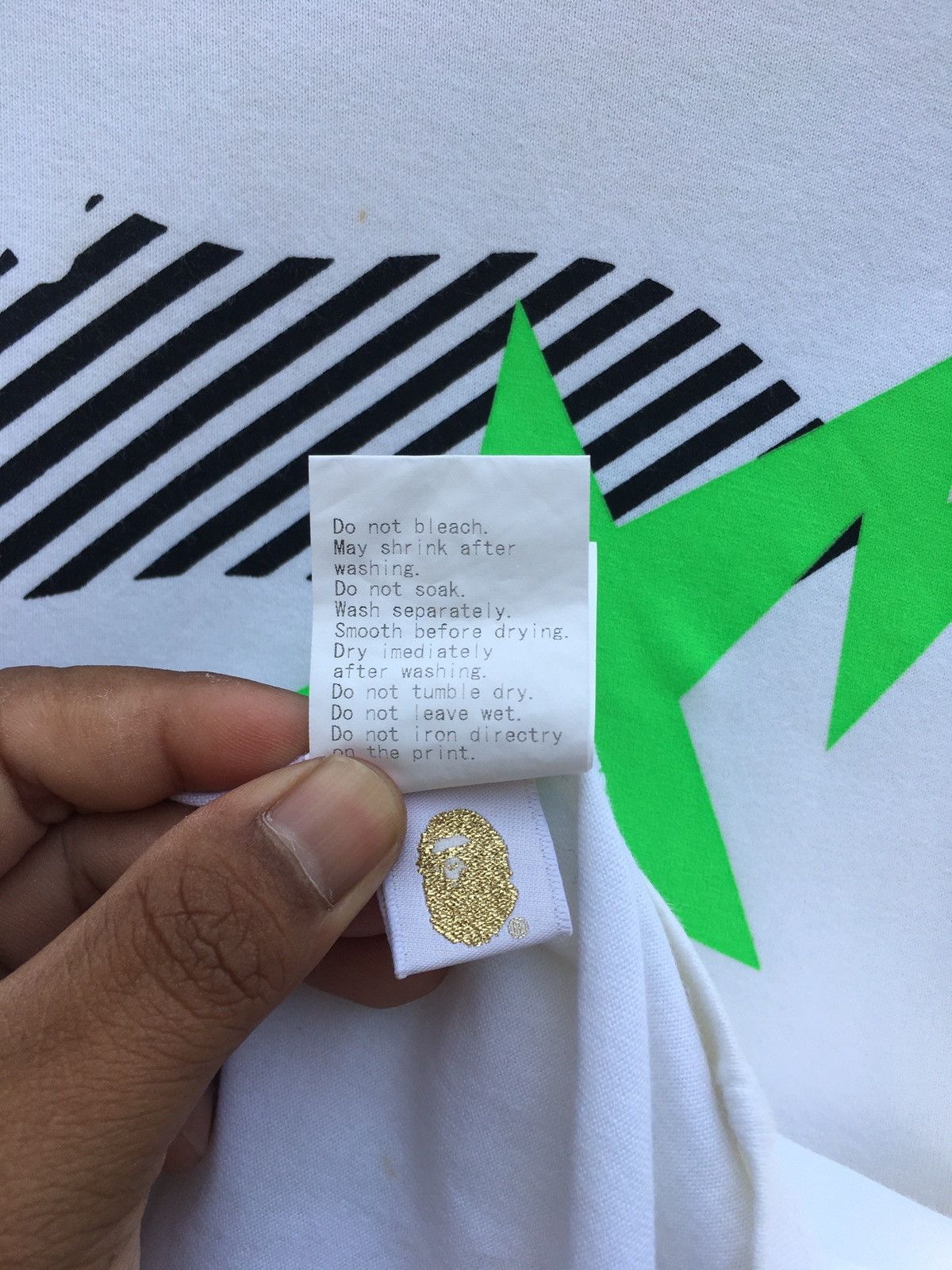 Bape Sta Ape Face 3/4 Tee Size US M / EU 48-50 / 2 - 10 Thumbnail