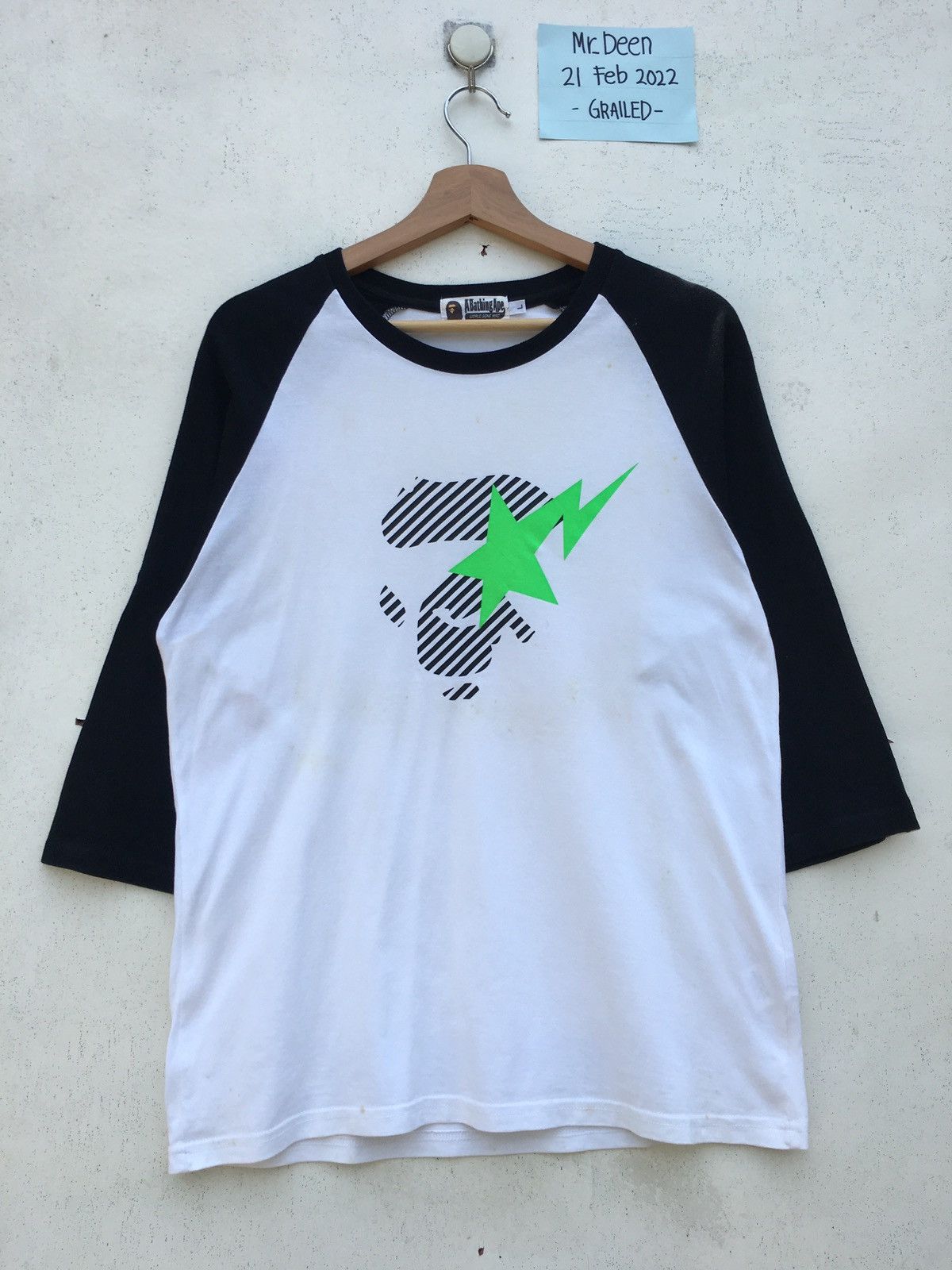 Bape Sta Ape Face 3/4 Tee Size US M / EU 48-50 / 2 - 1 Thumbnail