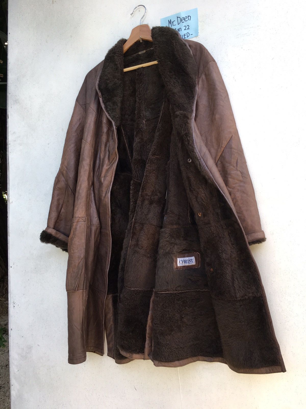 Vintage Rare Vintage 80s Christ of Germany Leather Jacket Size US L / EU 52-54 / 3 - 7 Thumbnail