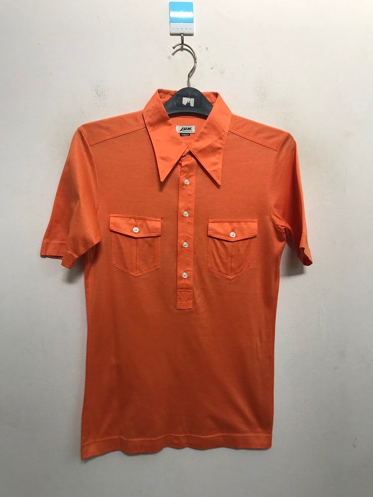 Designer Vintage Japanese Designer JUNMEN Made in Japan Retro Orange Polo Shirt Size US S / EU 44-46 / 1 - 1 Preview