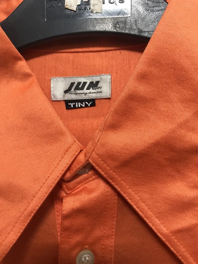 Designer Vintage Japanese Designer JUNMEN Made in Japan Retro Orange Polo Shirt Size US S / EU 44-46 / 1 - 6 Thumbnail