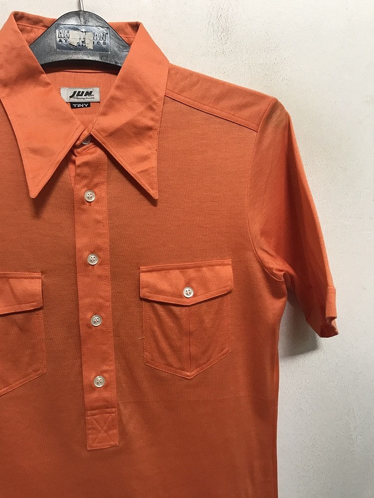Designer Vintage Japanese Designer JUNMEN Made in Japan Retro Orange Polo Shirt Size US S / EU 44-46 / 1 - 3 Thumbnail