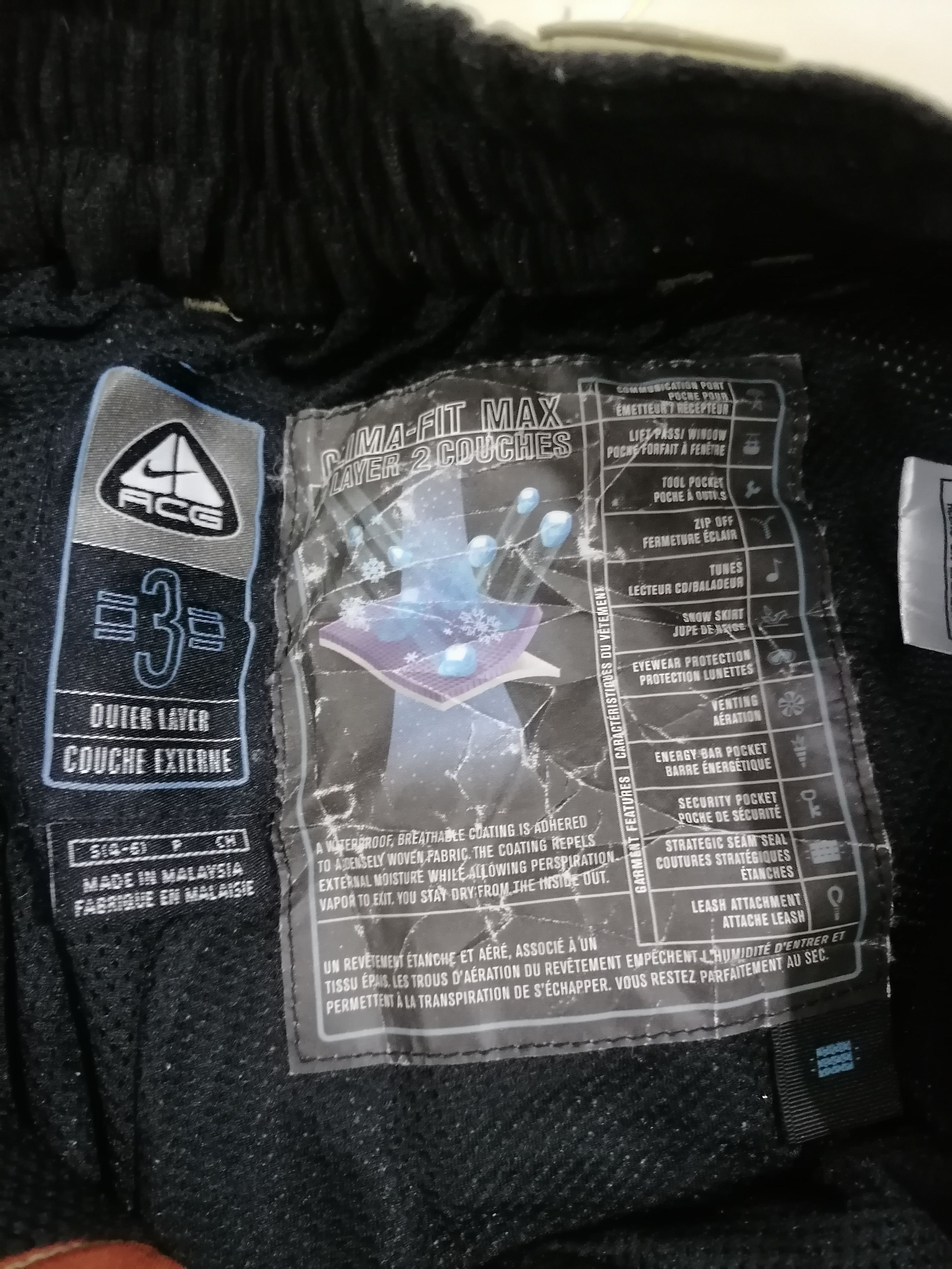 Nike ACG × Vintage Nike Acg Vintage Clima fit max Couche Extrem Ski Pant Size US 30 / EU 46 - 5 Thumbnail