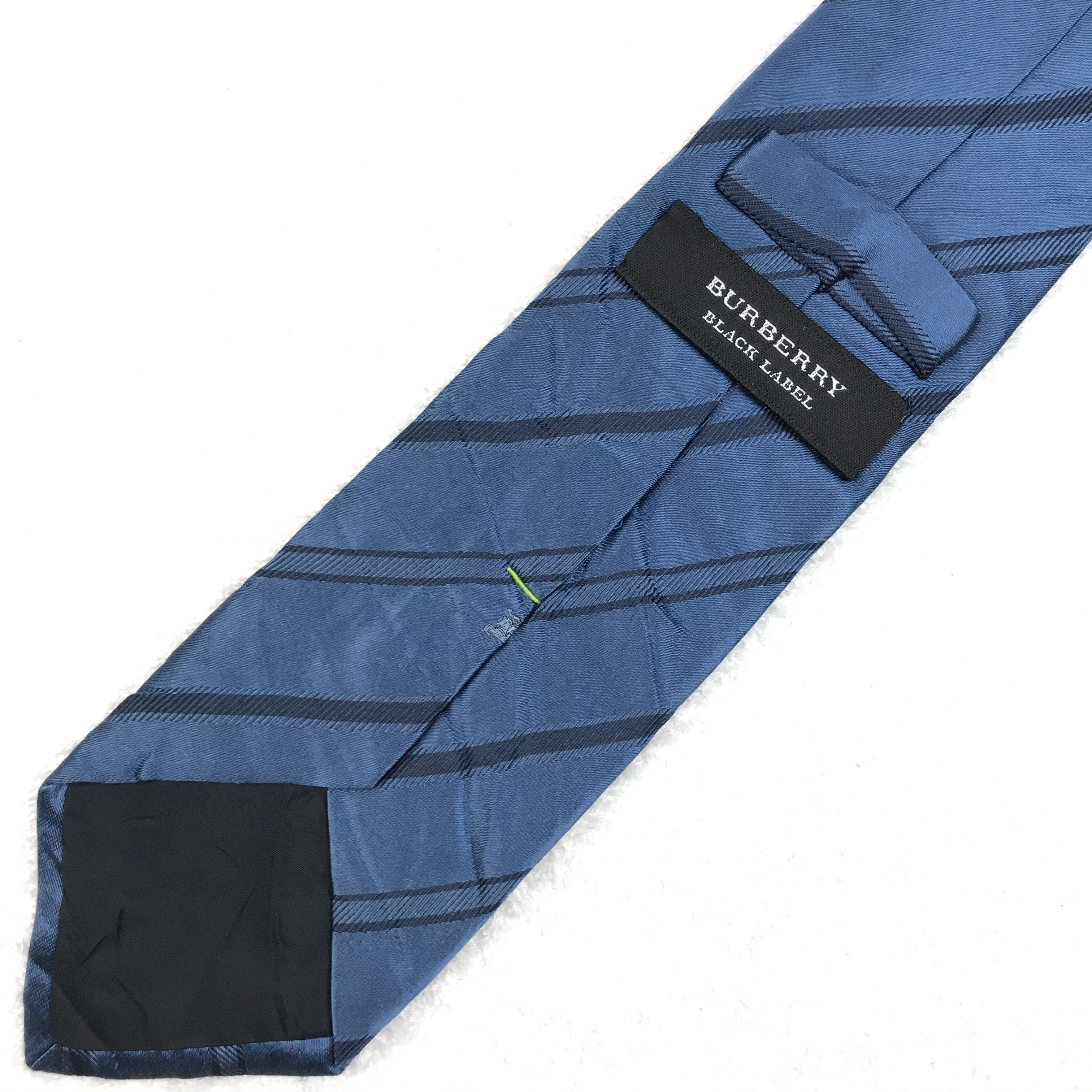 Burberry × Designer × Vintage B217 Vintage Burberry Pure Silk Necktie Nova Check Monogram Size ONE SIZE - 6 Thumbnail