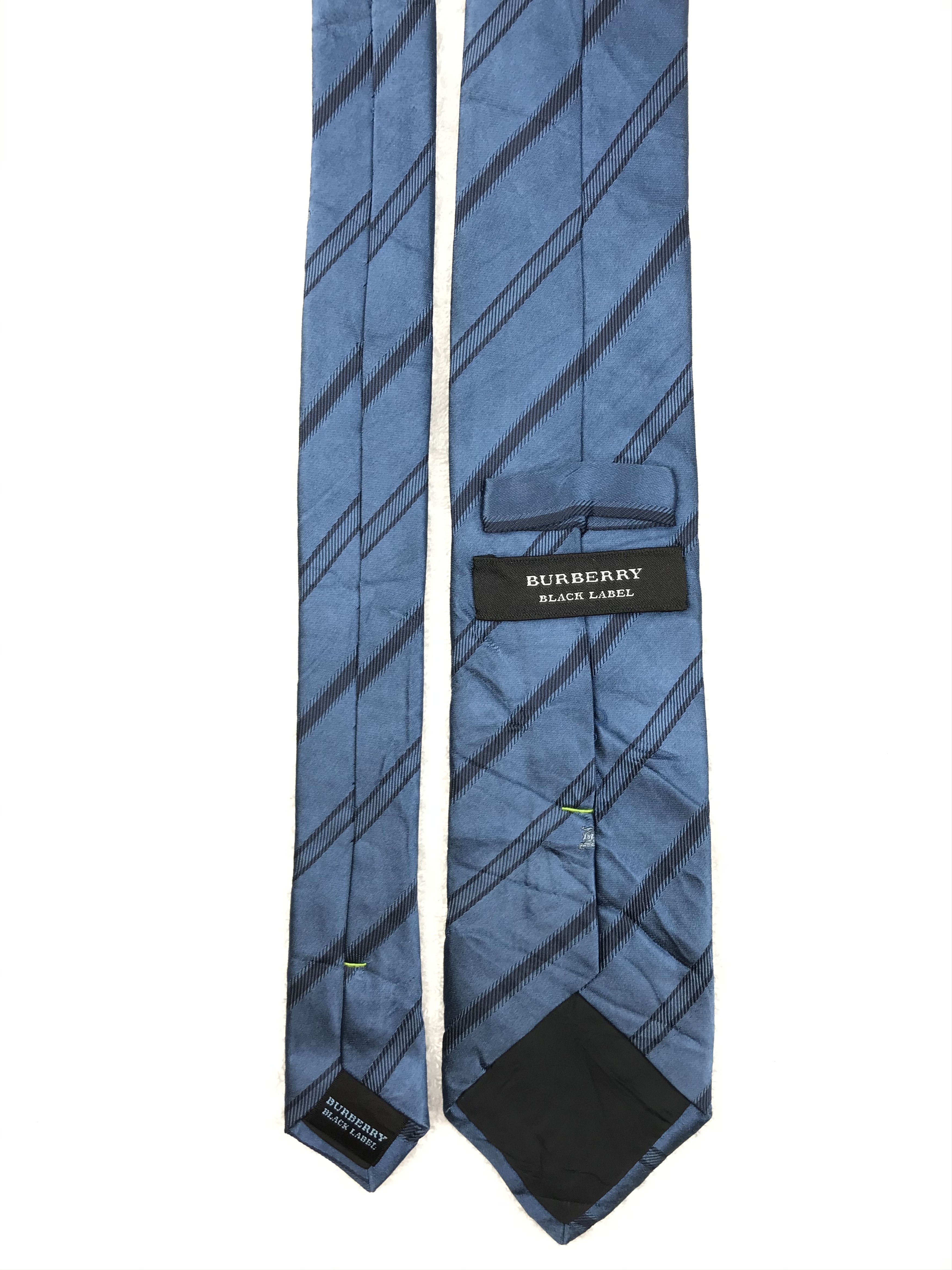 Burberry × Designer × Vintage B217 Vintage Burberry Pure Silk Necktie Nova Check Monogram Size ONE SIZE - 12 Thumbnail