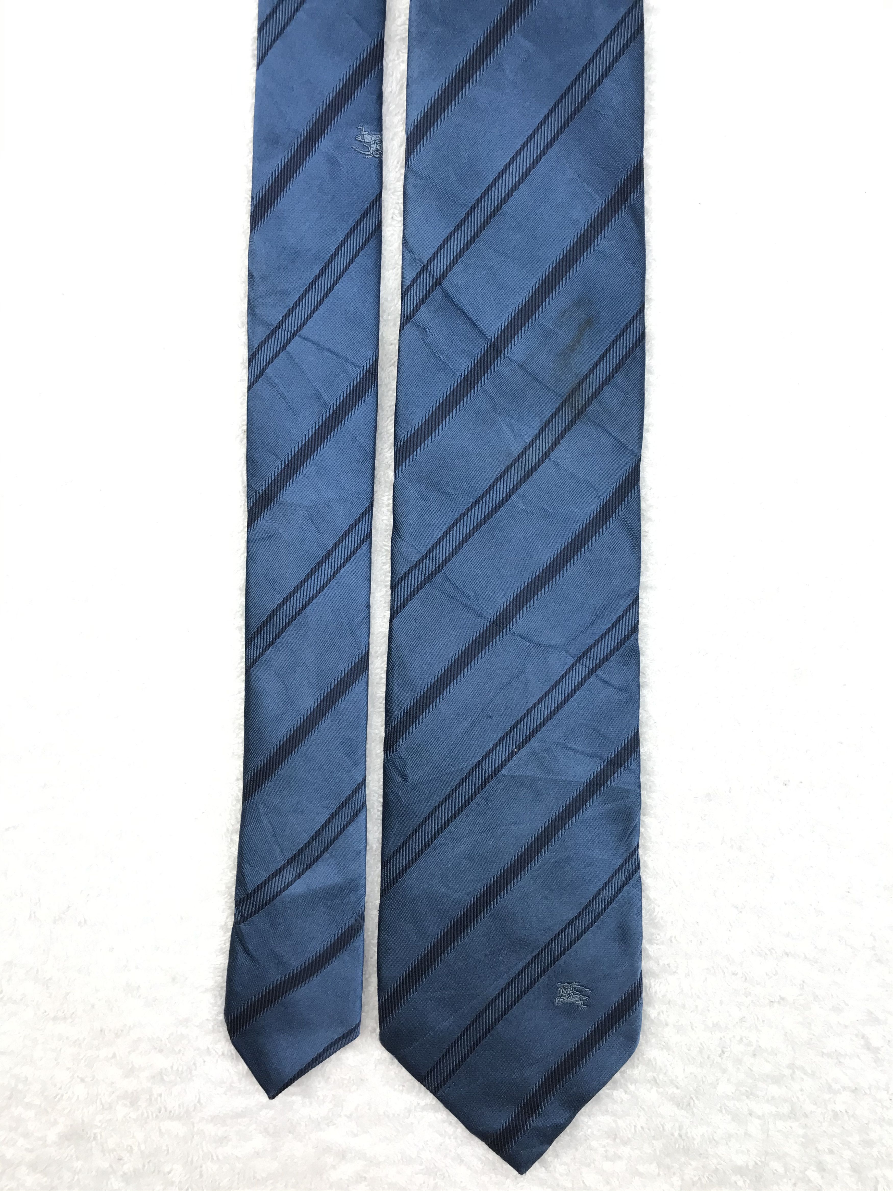 Burberry × Designer × Vintage B217 Vintage Burberry Pure Silk Necktie Nova Check Monogram Size ONE SIZE - 3 Thumbnail