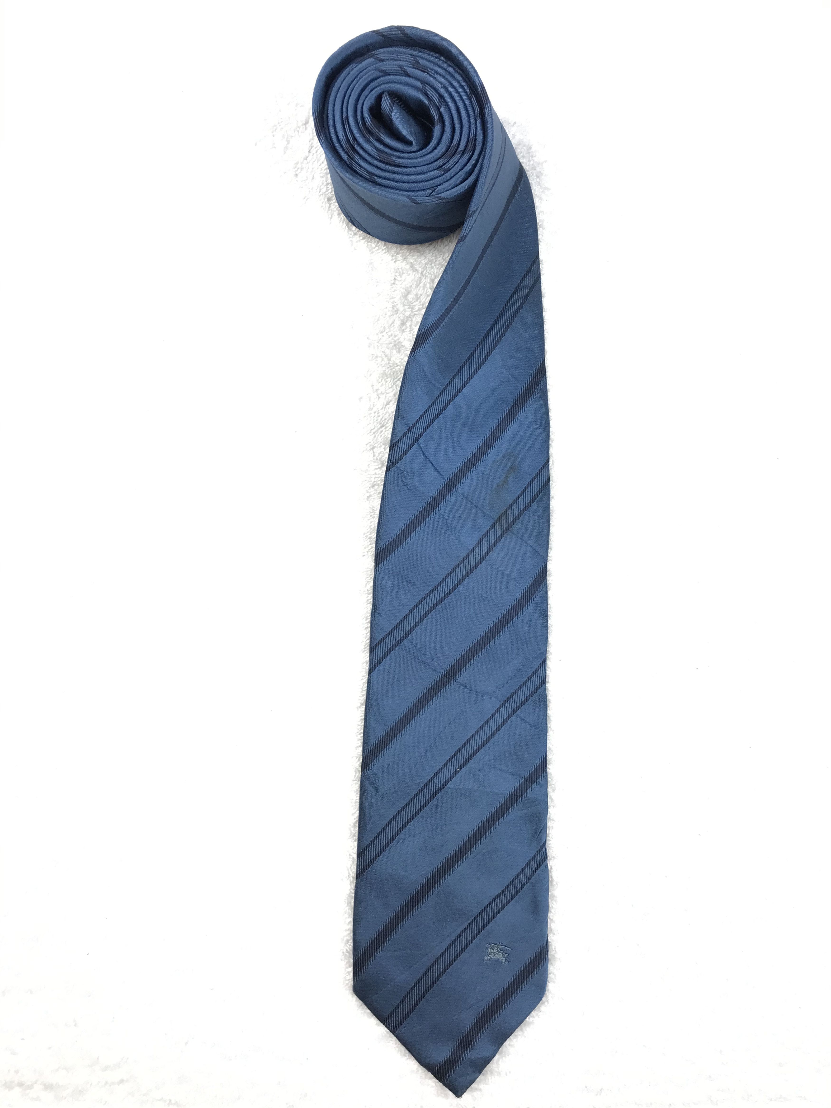 Burberry × Designer × Vintage B217 Vintage Burberry Pure Silk Necktie Nova Check Monogram Size ONE SIZE - 2 Thumbnail