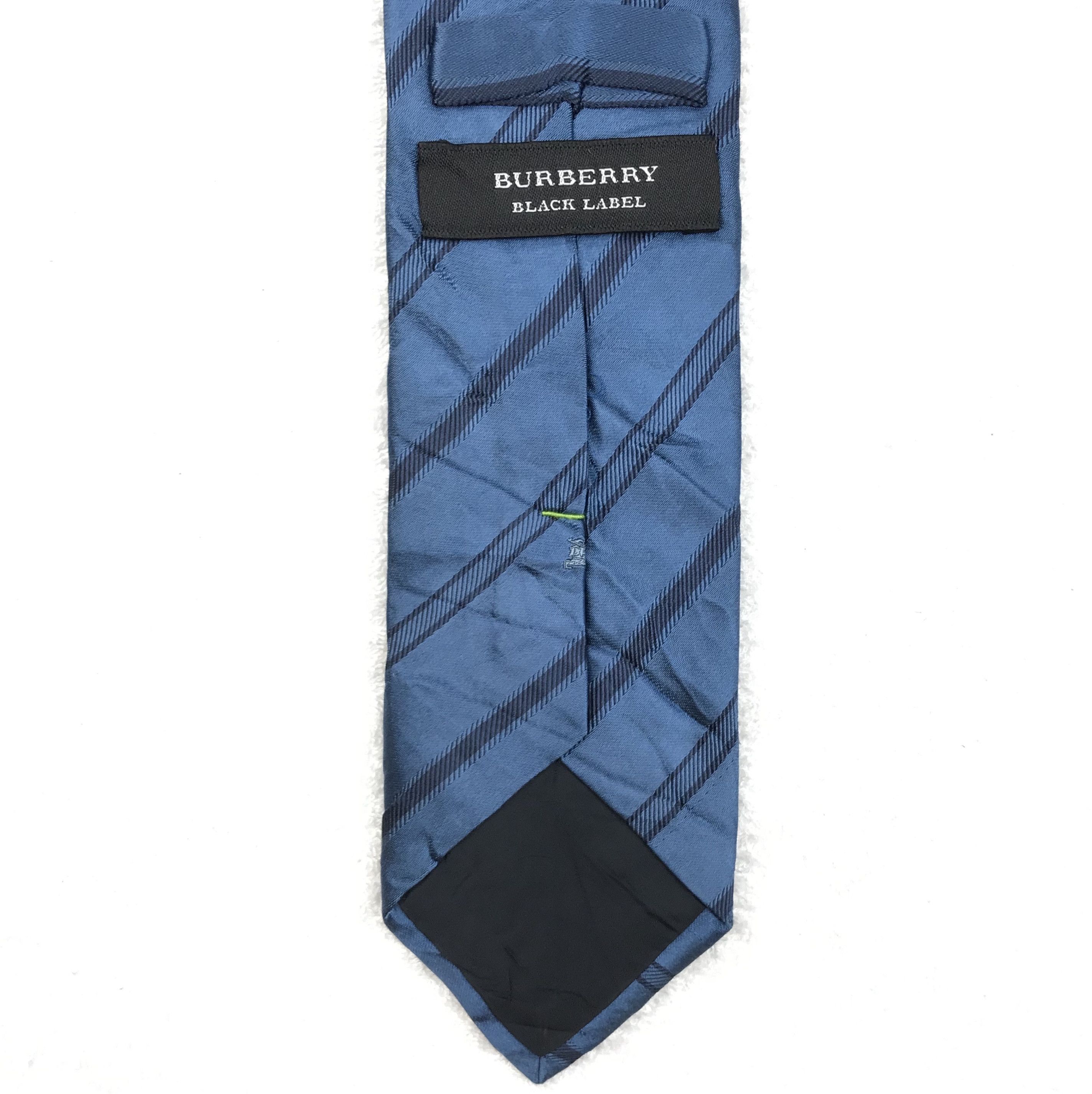 Burberry × Designer × Vintage B217 Vintage Burberry Pure Silk Necktie Nova Check Monogram Size ONE SIZE - 5 Thumbnail