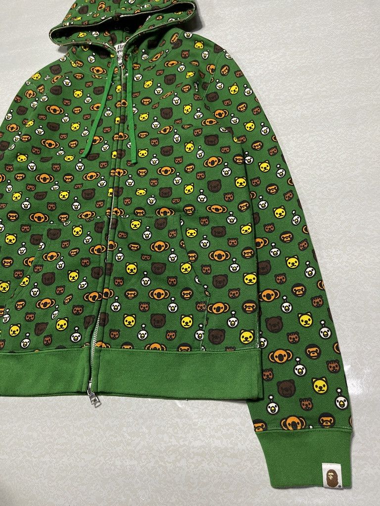 Bape OG Bape Baby Milo Monogram Logo Full Zip Hoodie Size US XS / EU 42 / 0 - 6 Thumbnail