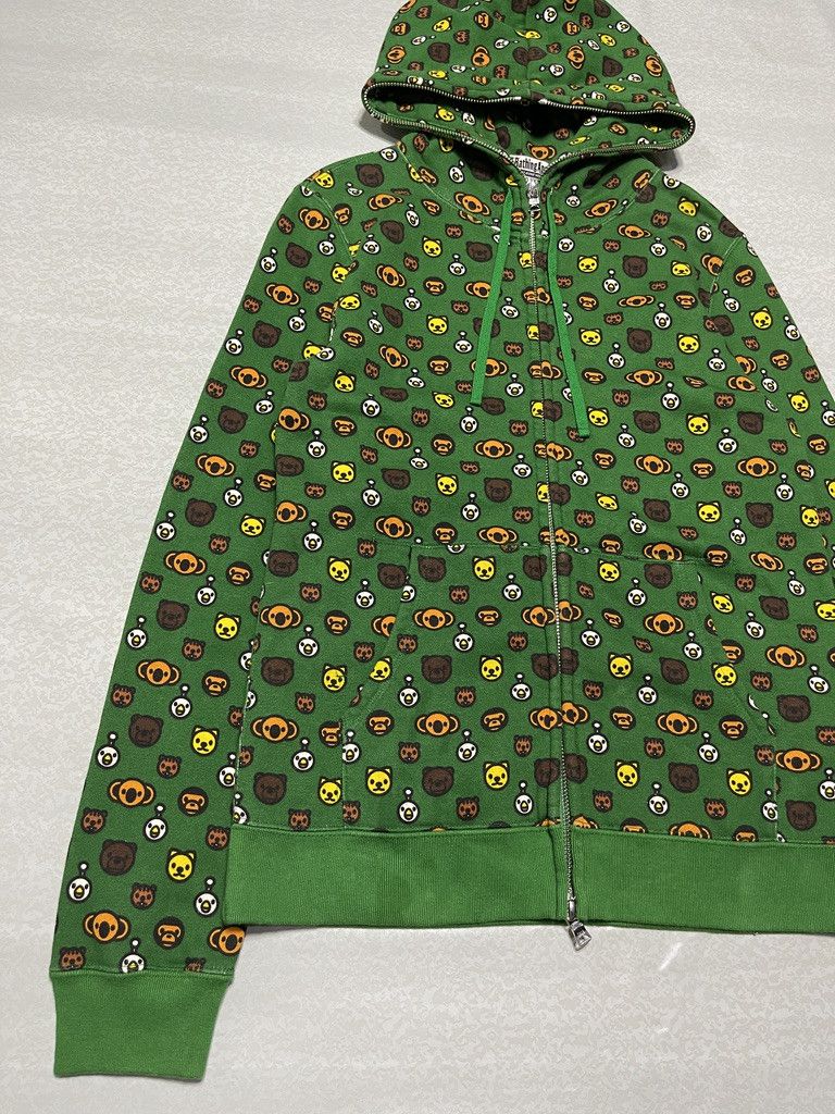Bape OG Bape Baby Milo Monogram Logo Full Zip Hoodie Size US XS / EU 42 / 0 - 5 Thumbnail