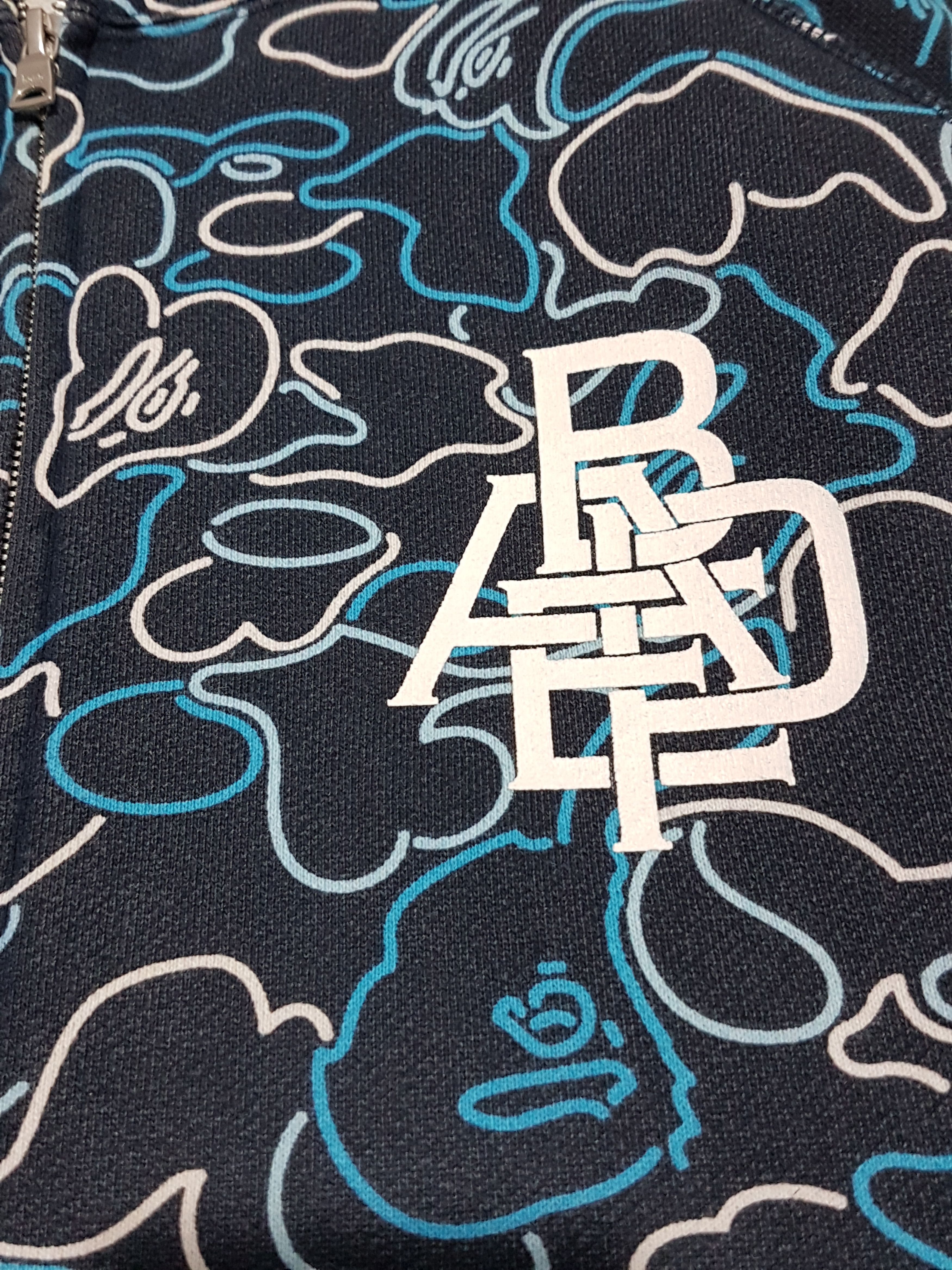 Bape OG Bape Glow In The Dark Pencil Camou Full Zip Hoodie 2006 Size US M / EU 48-50 / 2 - 11 Thumbnail