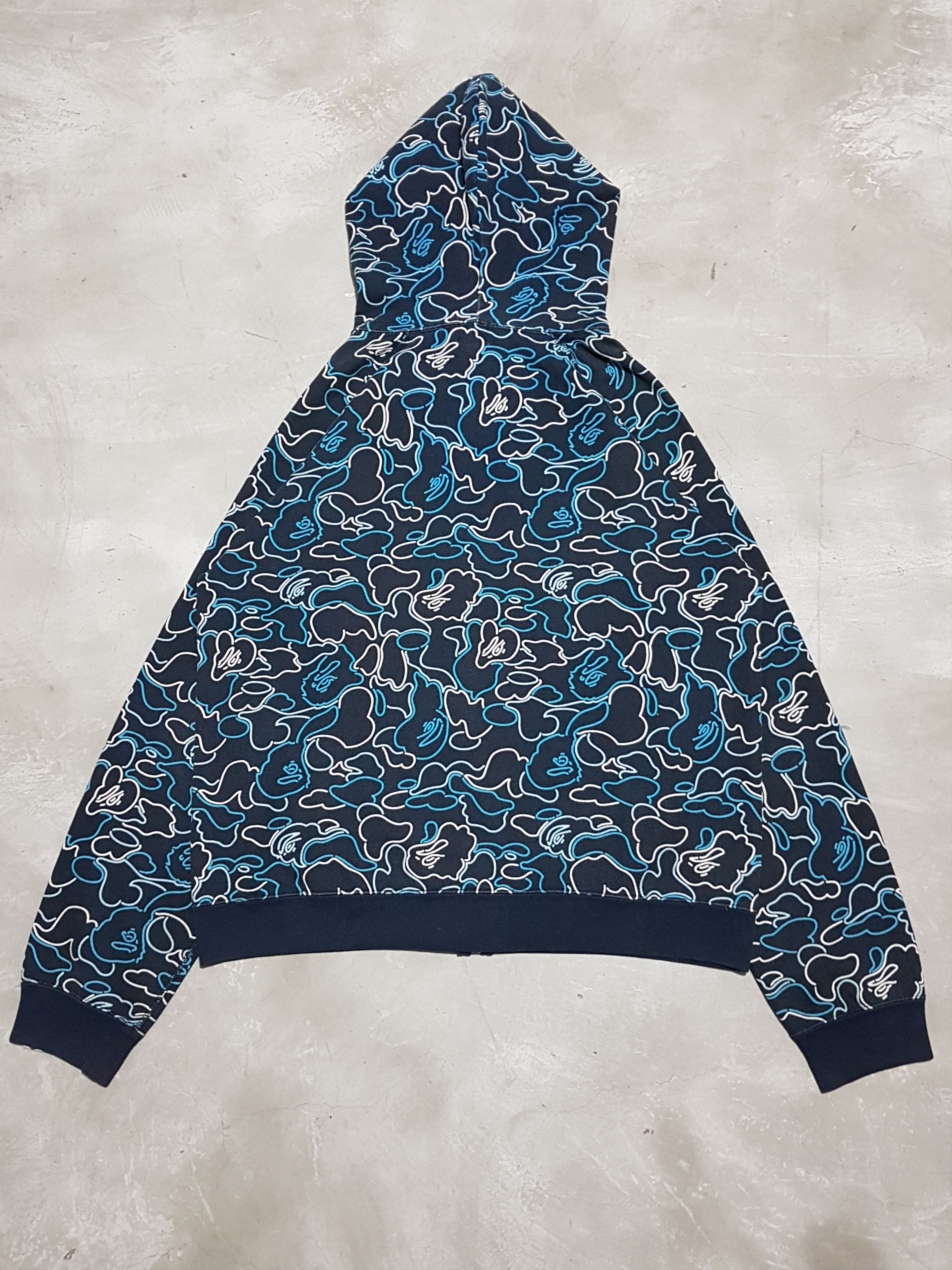 Bape OG Bape Glow In The Dark Pencil Camou Full Zip Hoodie 2006 Size US M / EU 48-50 / 2 - 2 Thumbnail