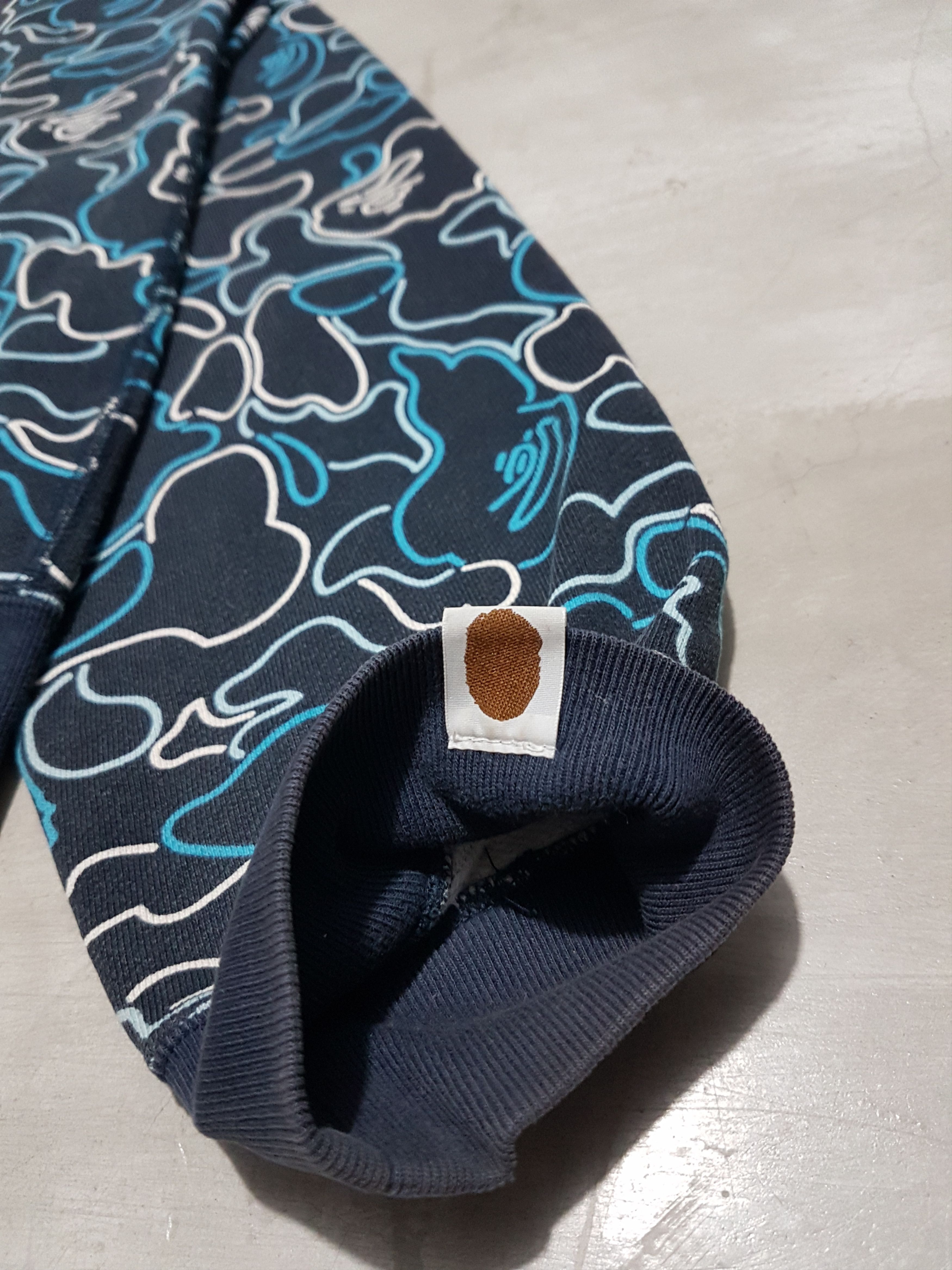 Bape OG Bape Glow In The Dark Pencil Camou Full Zip Hoodie 2006 Size US M / EU 48-50 / 2 - 13 Thumbnail