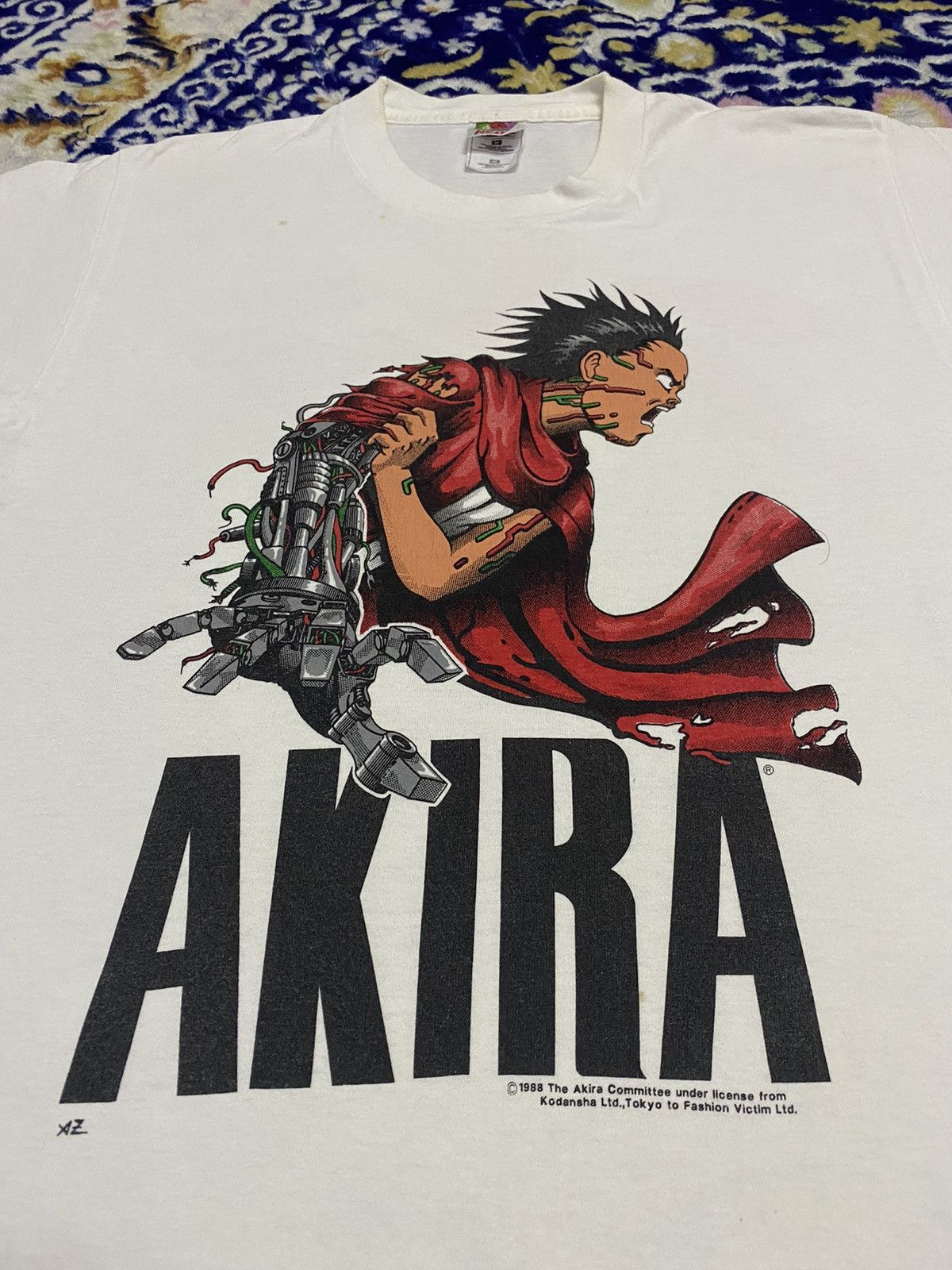 Vintage Anime Akira Tshirt Short Sleeves Soft Cotton T-shirt O-neck
