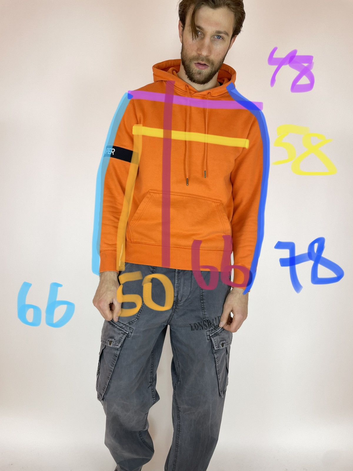 Daily Paper DAILY PAPER Hoodie orange Mens size M Size US M / EU 48-50 / 2 - 15 Thumbnail