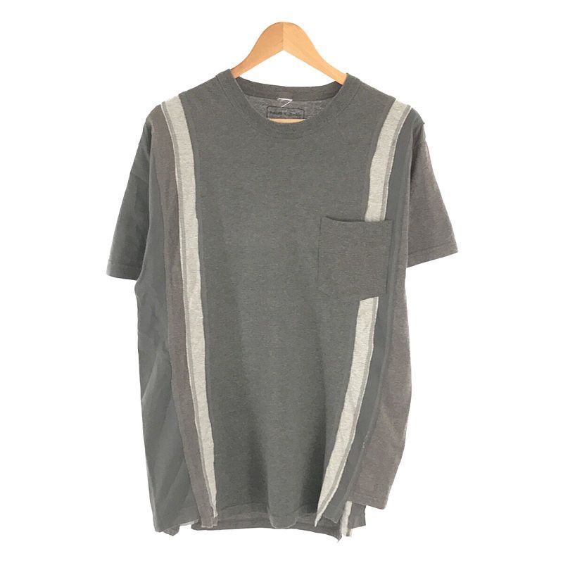 Short Sleeve T-Shirts Gray 7cut Cotton Remake Rebuild