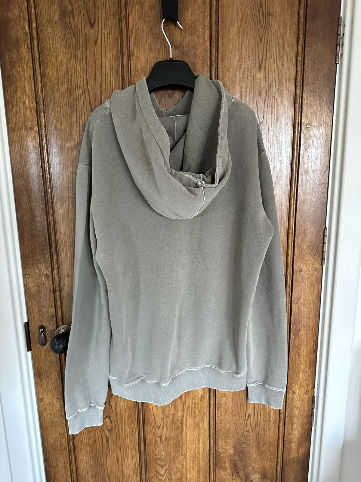 Saint Laurent Paris $890 Saint Laurent Rive Gauche logo hoodie XL olive green Size US XL / EU 56 / 4 - 18 Thumbnail