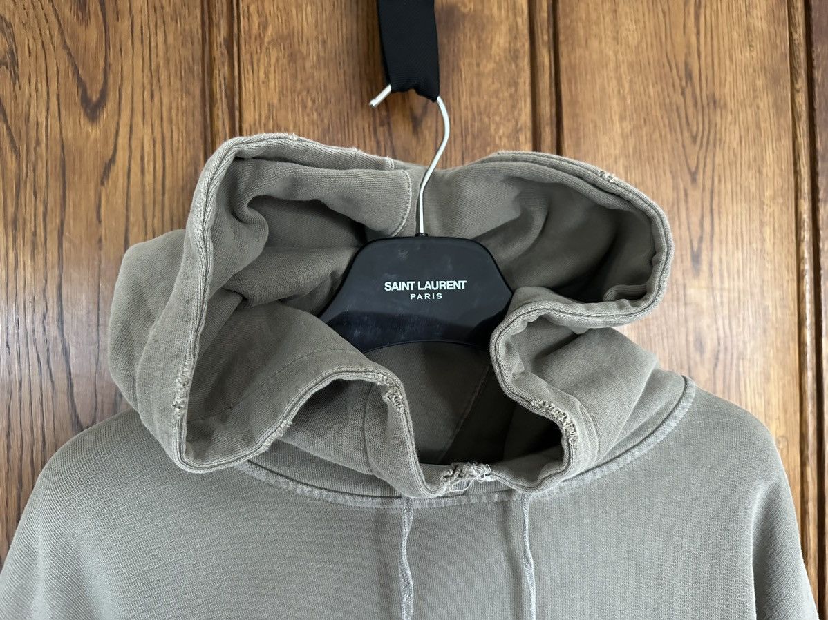 Saint Laurent Paris $890 Saint Laurent Rive Gauche logo hoodie XL olive green Size US XL / EU 56 / 4 - 2 Thumbnail