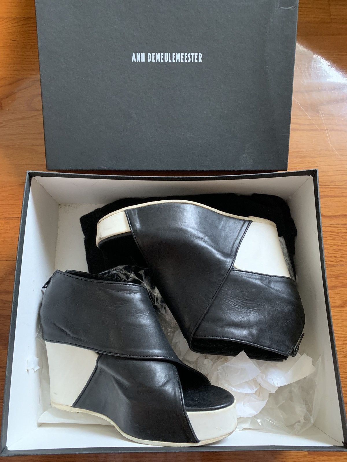 Ann Demeulemeester Ann Demeulemeester Wedges Sandals Size US 7.5 / IT 37.5 - 8 Thumbnail