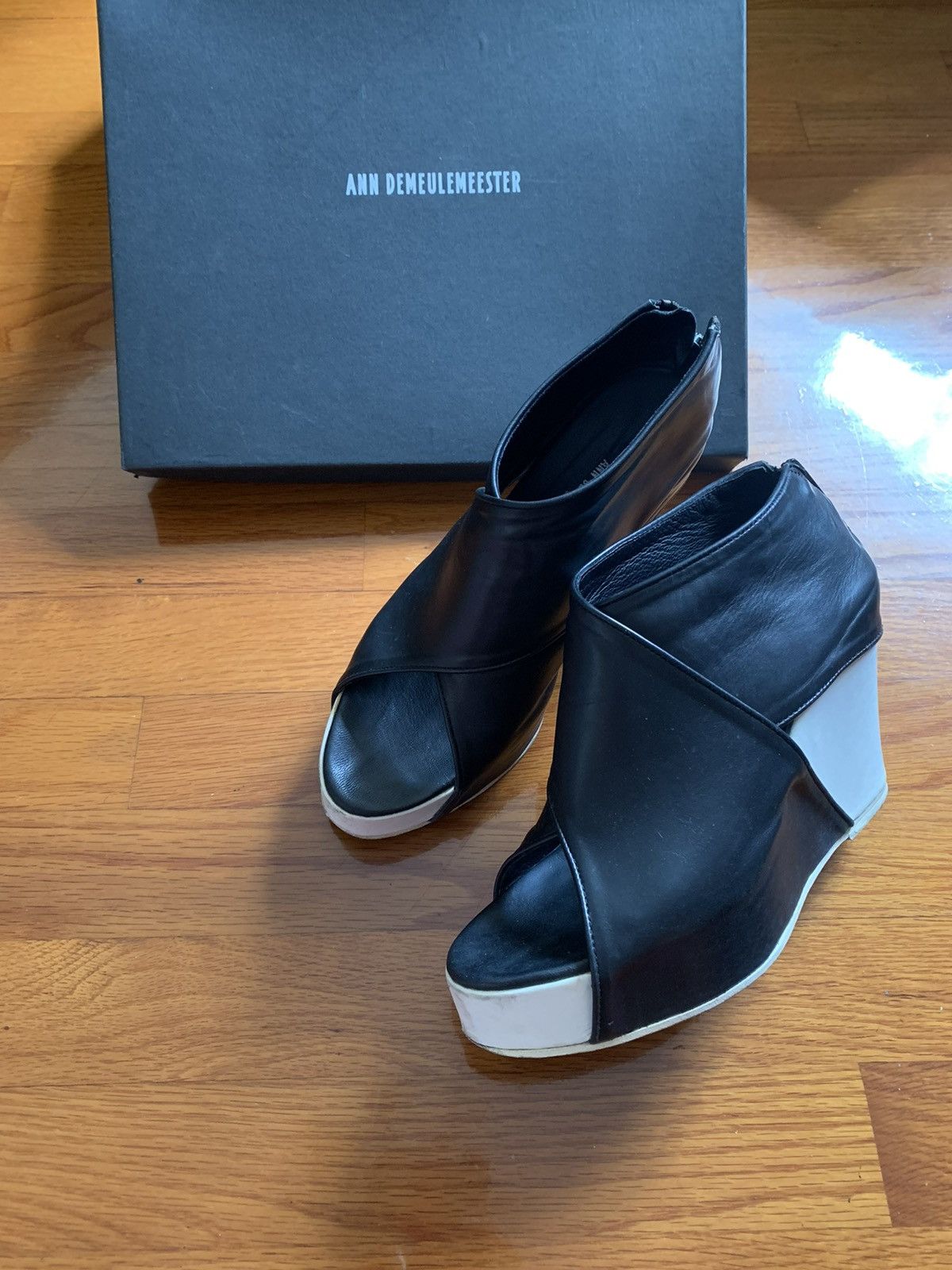 Ann Demeulemeester Ann Demeulemeester Wedges Sandals Size US 7.5 / IT 37.5 - 2 Thumbnail