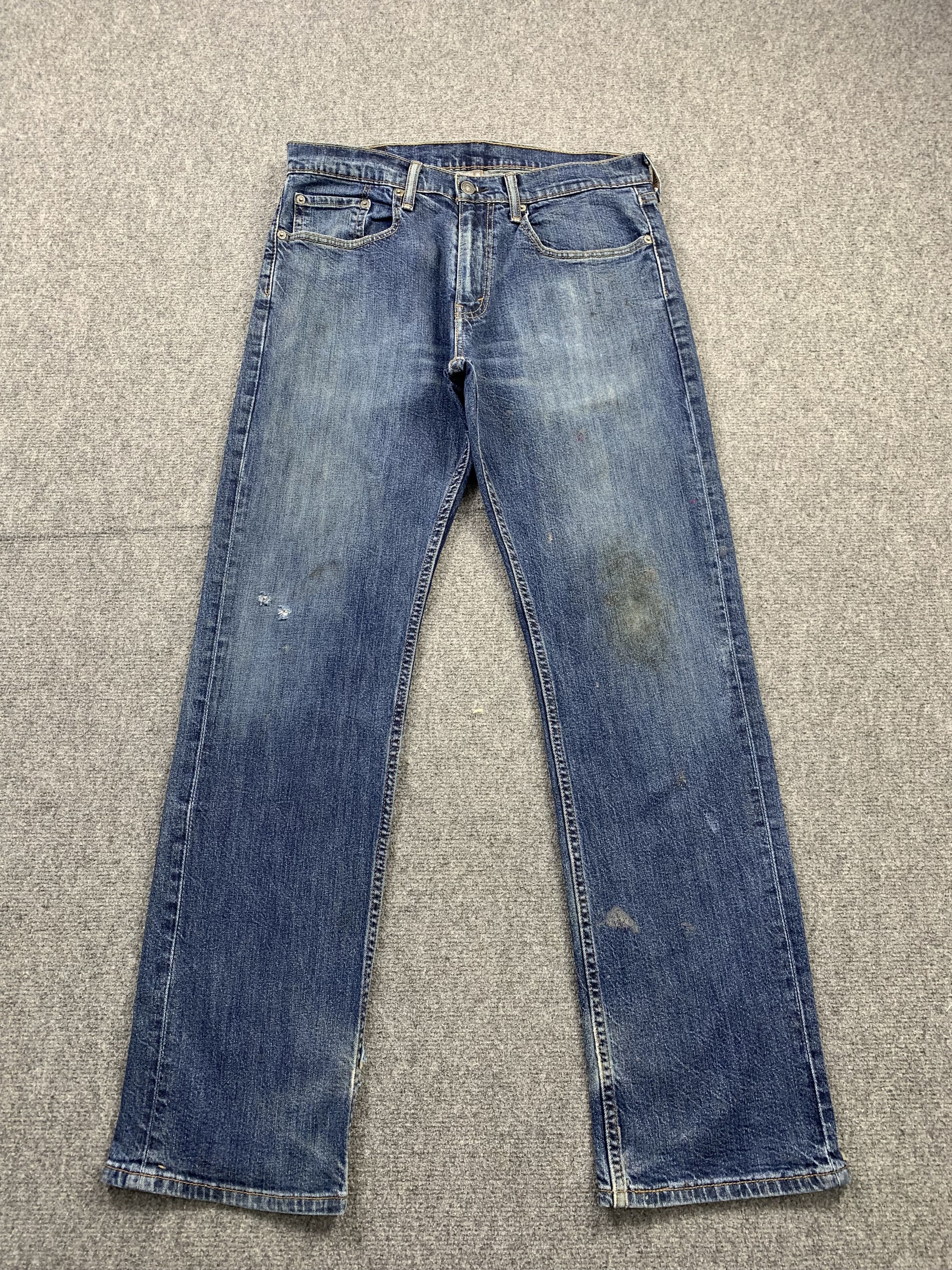 image of Levis 559 Faded Blue Jeans in Blue Denim, Men's (Size 33)