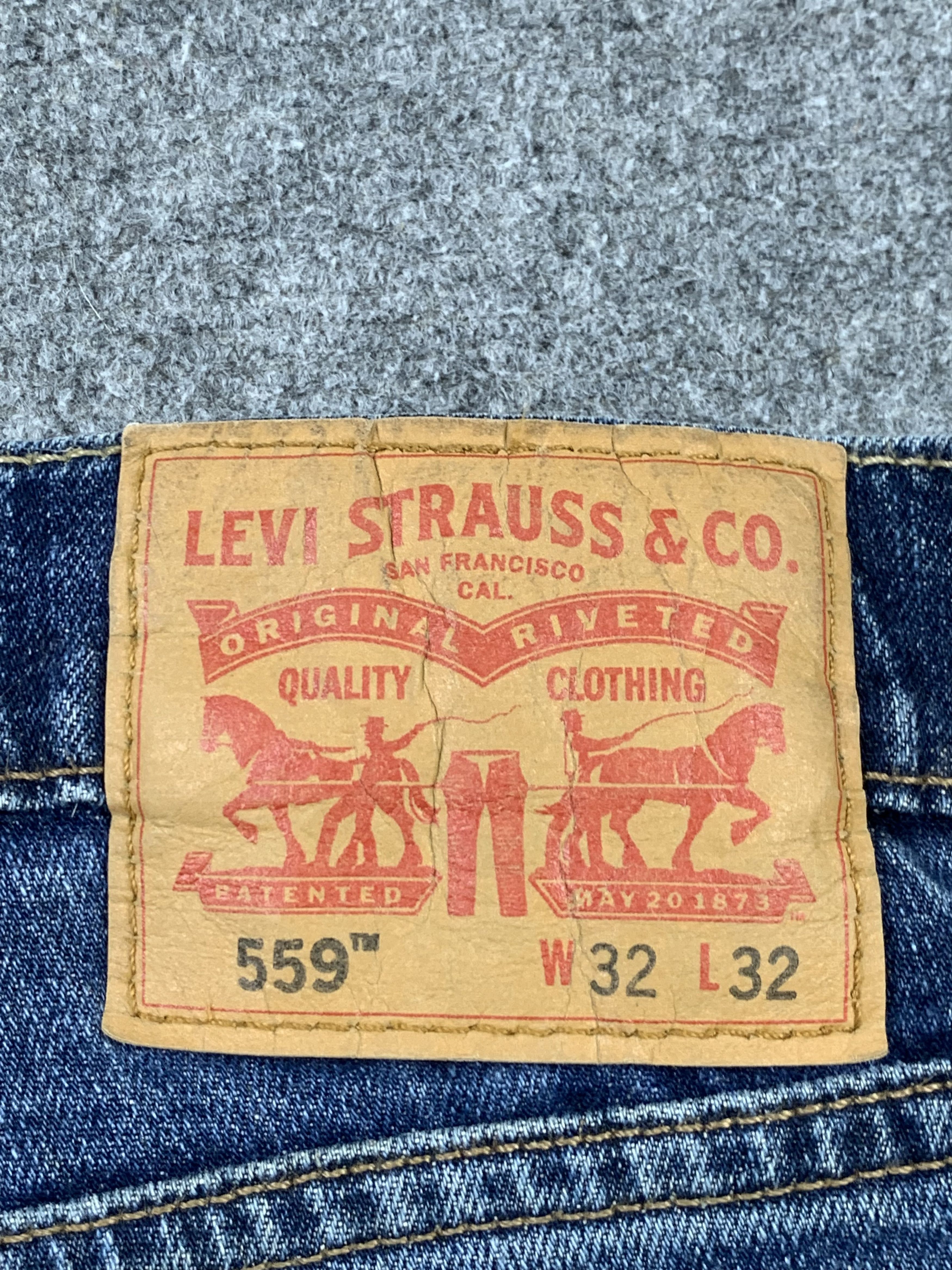 Levi's × Vintage Vintage Levis 559 Faded Blue Jeans DP2171 Size US 33 - 5 Thumbnail