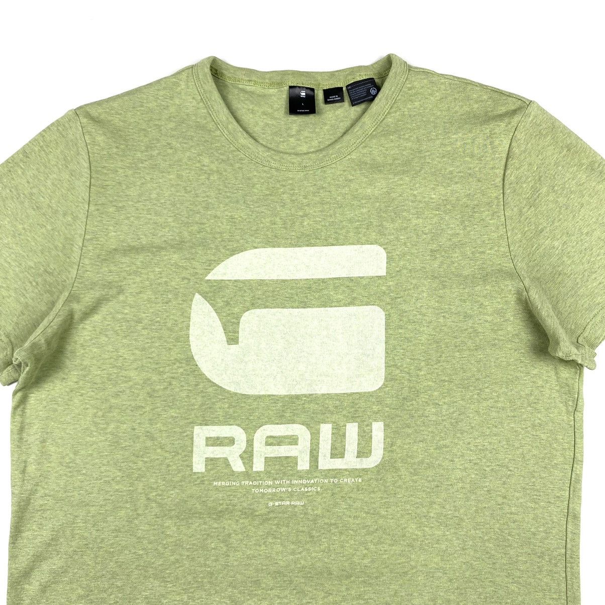 G-Star Beautiful G Star Raw T Shirt Y2K Green Tee Size US L / EU 52-54 / 3 - 2 Thumbnail