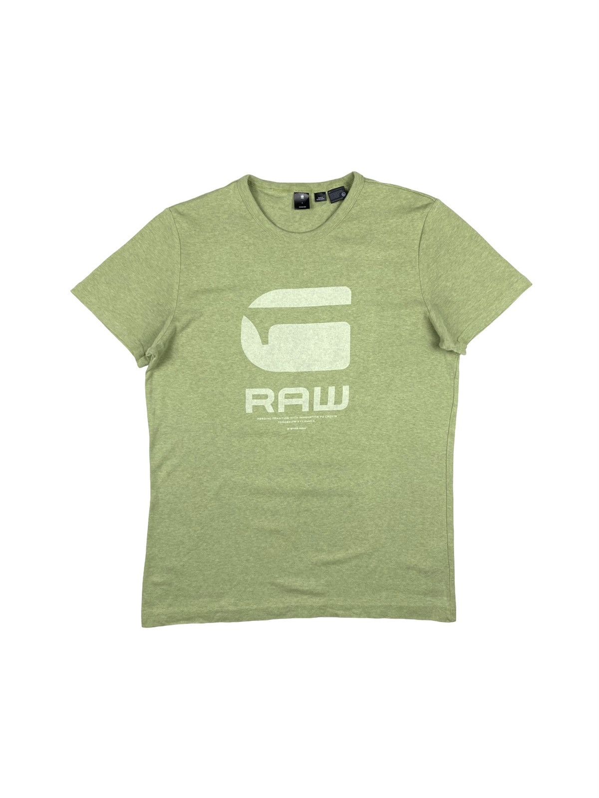 G-Star Beautiful G Star Raw T Shirt Y2K Green Tee Size US L / EU 52-54 / 3 - 1 Thumbnail