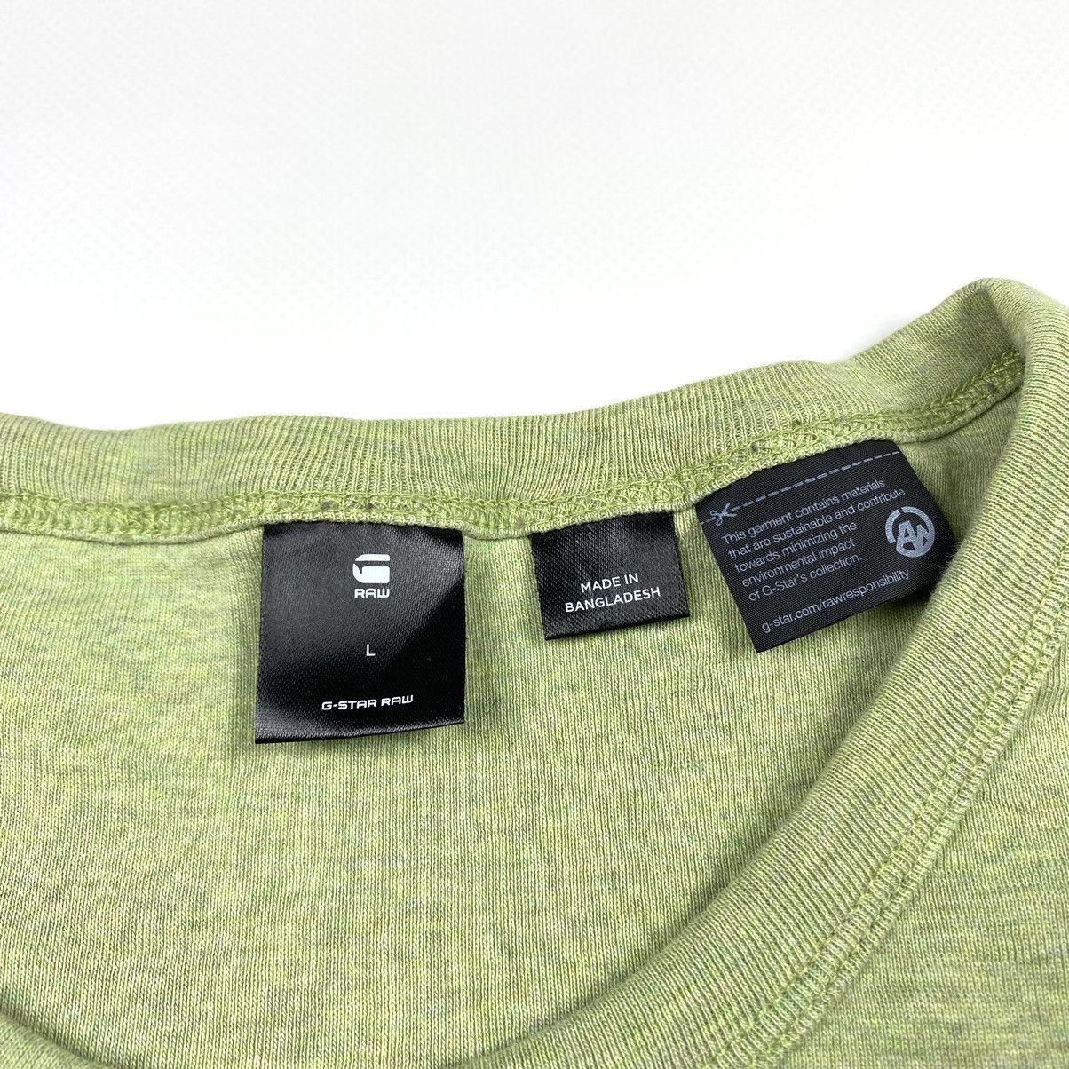 G-Star Beautiful G Star Raw T Shirt Y2K Green Tee Size US L / EU 52-54 / 3 - 6 Thumbnail