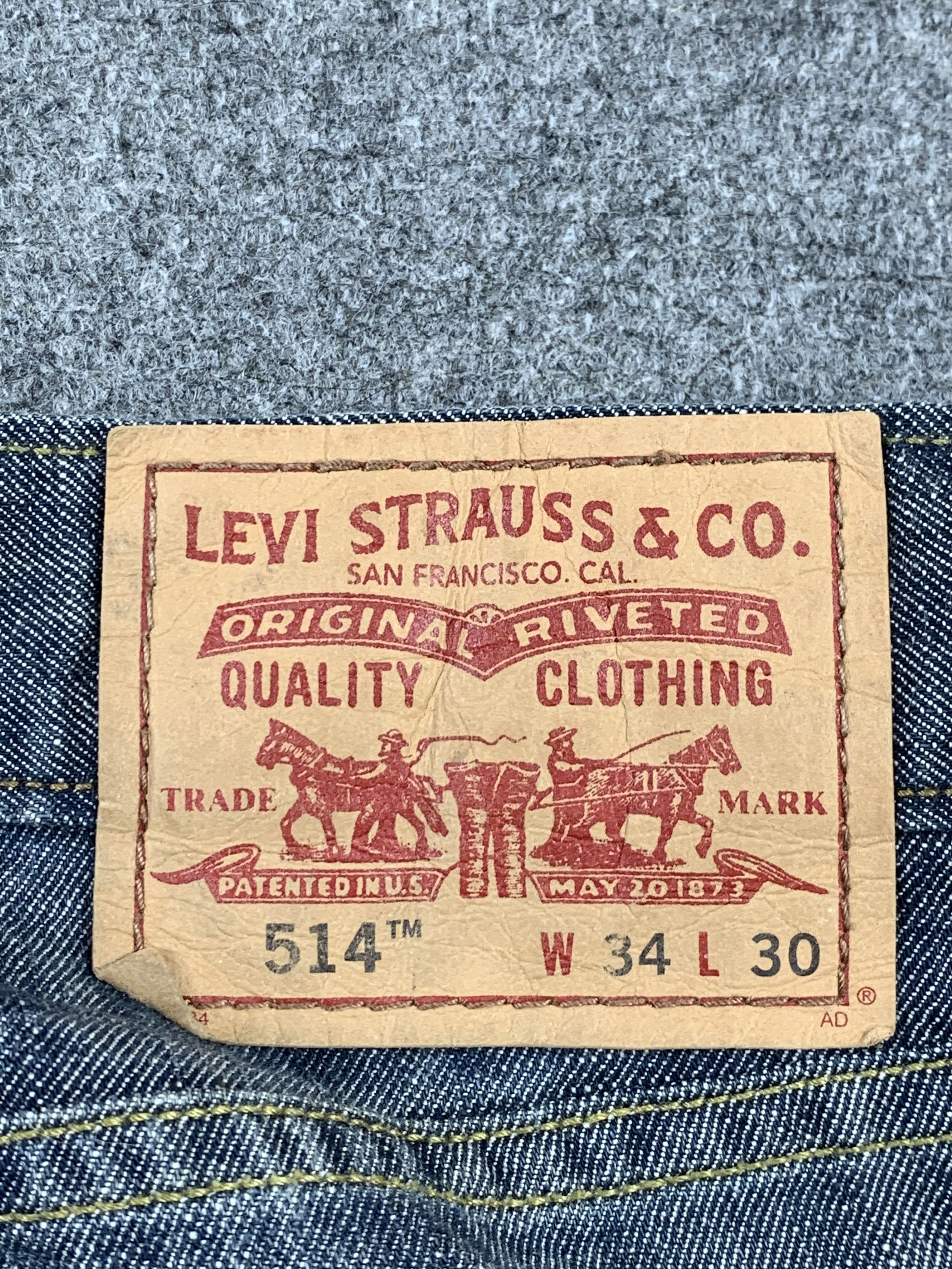 Levi's Vintage Levis 514 Faded Blue Jeans DP2175 Size US 34 / EU 50 - 4 Thumbnail